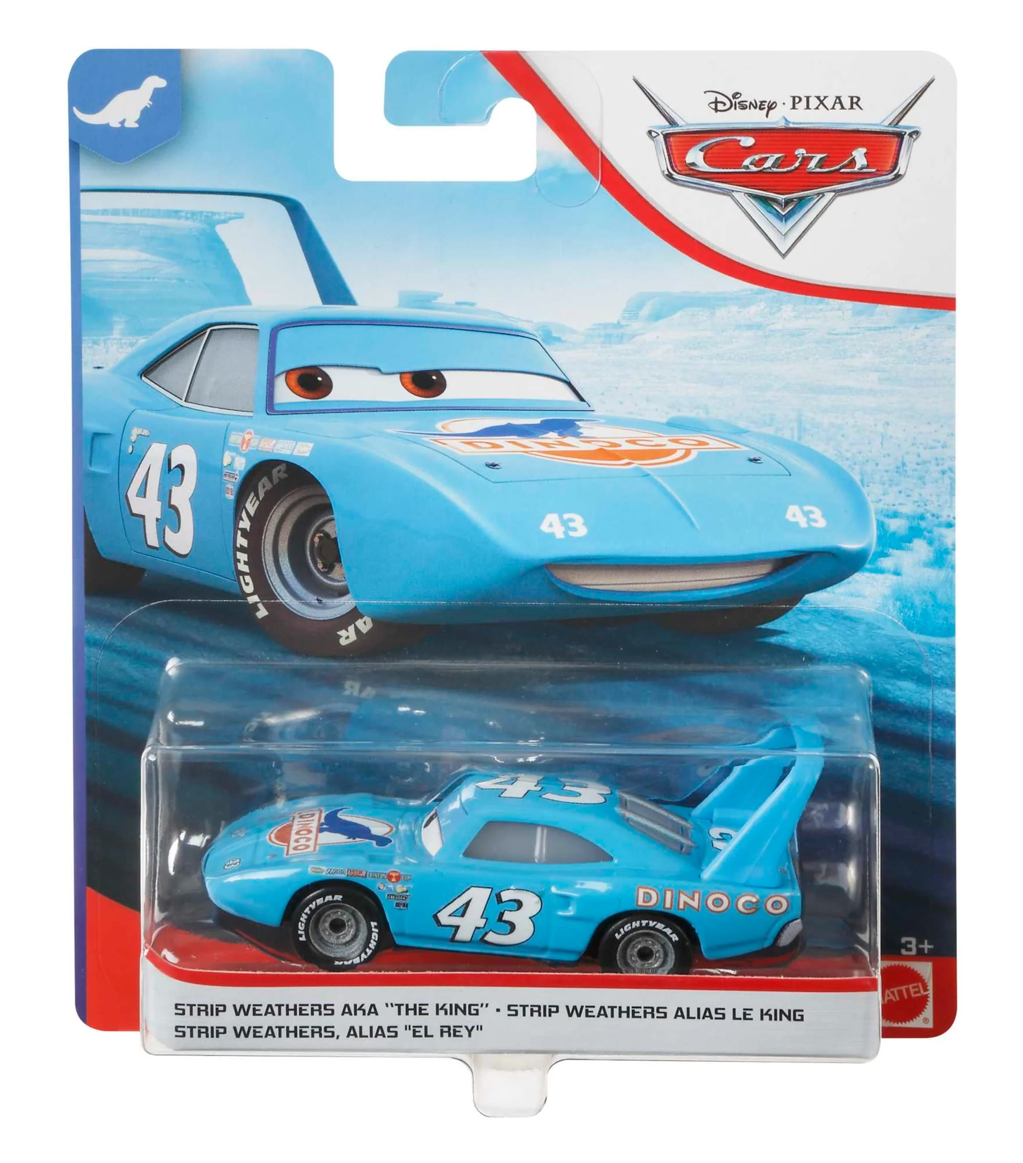 Cars de Disney y Pixar Diecast Vehículo de Juguete Strip Weathers Alias "El Rey" - Image 4