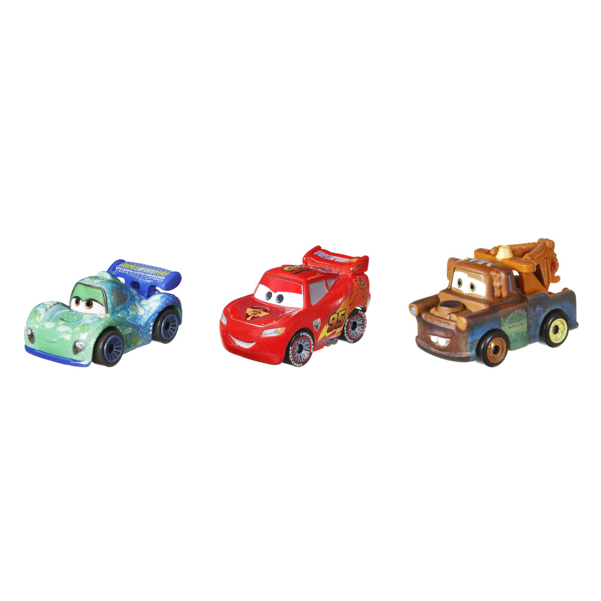 Cars de Disney y Pixar Mini Corredores Vehículo de Juguete Paquete de 3 - Image 3