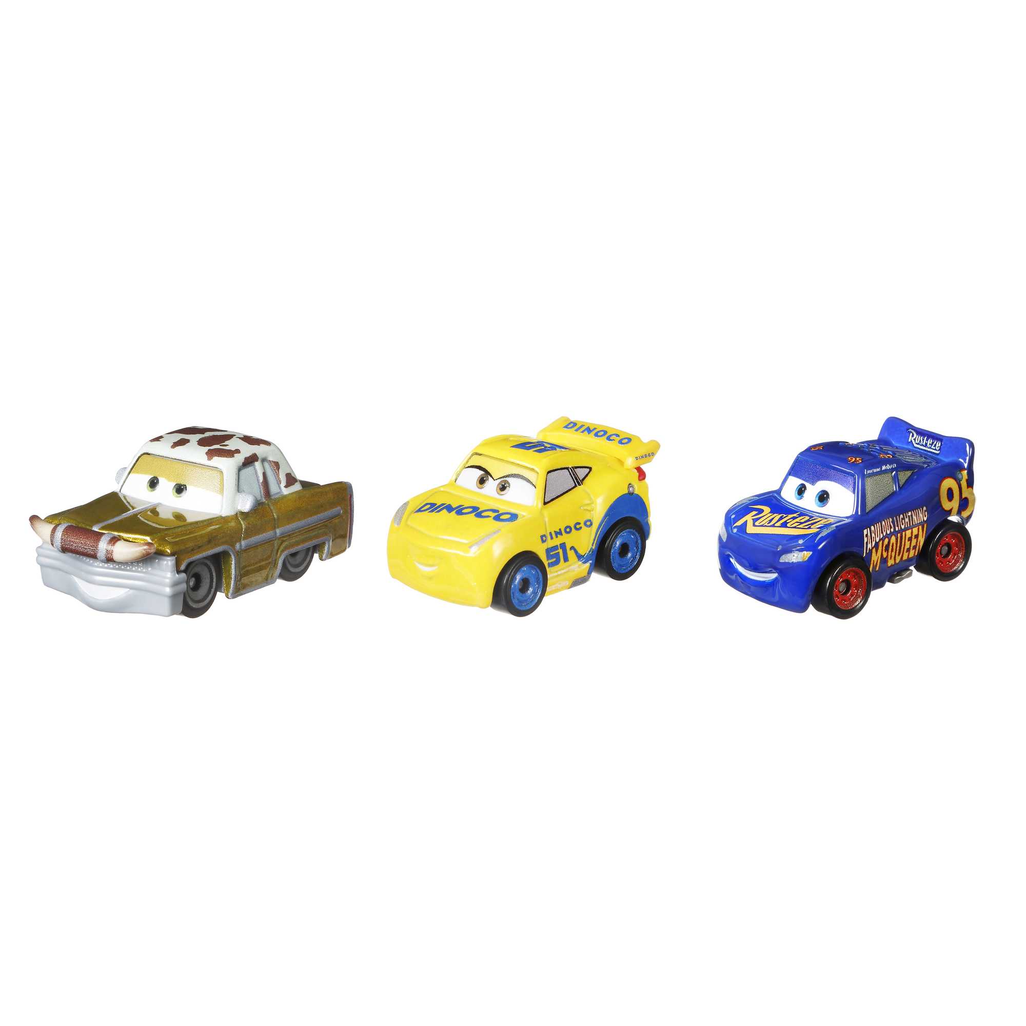 Cars de Disney y Pixar Mini Corredores Vehículo de Juguete Paquete de 3 - Image 4