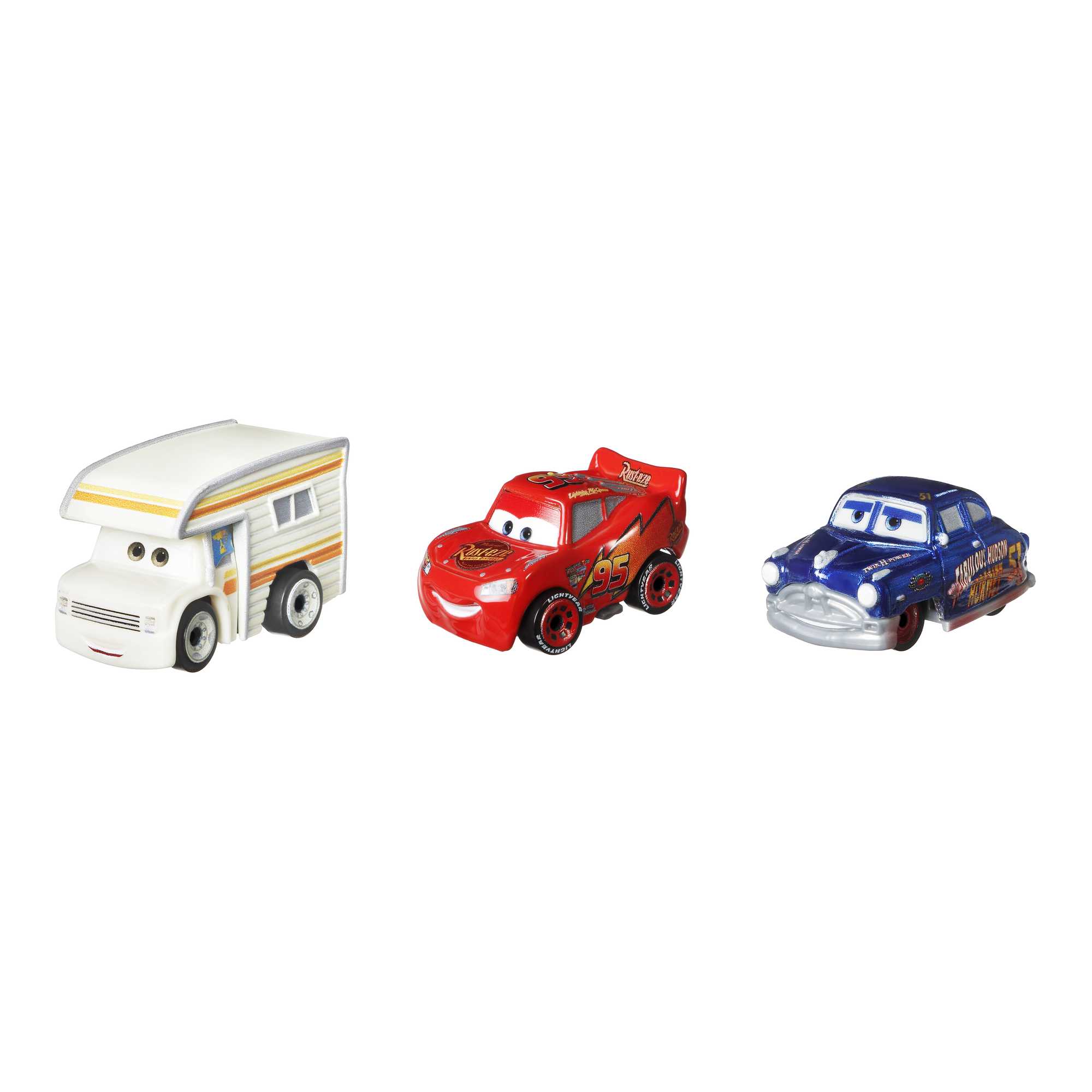 Cars de Disney y Pixar Mini Corredores Vehículo de Juguete Paquete de 3 - Image 5