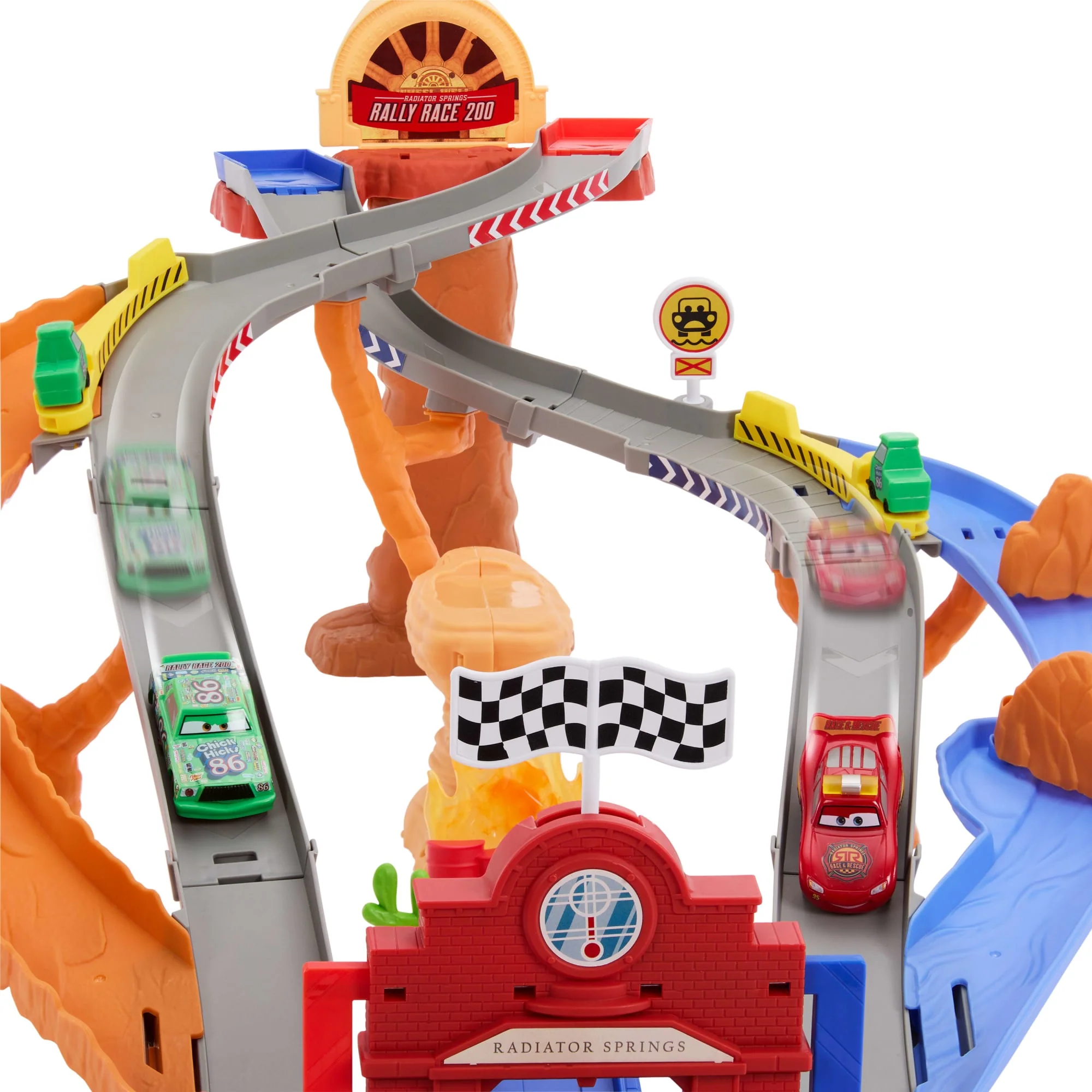 Cars de Disney y Pixar Pista de Juguete Pista Carrera al Rescate - Image 3