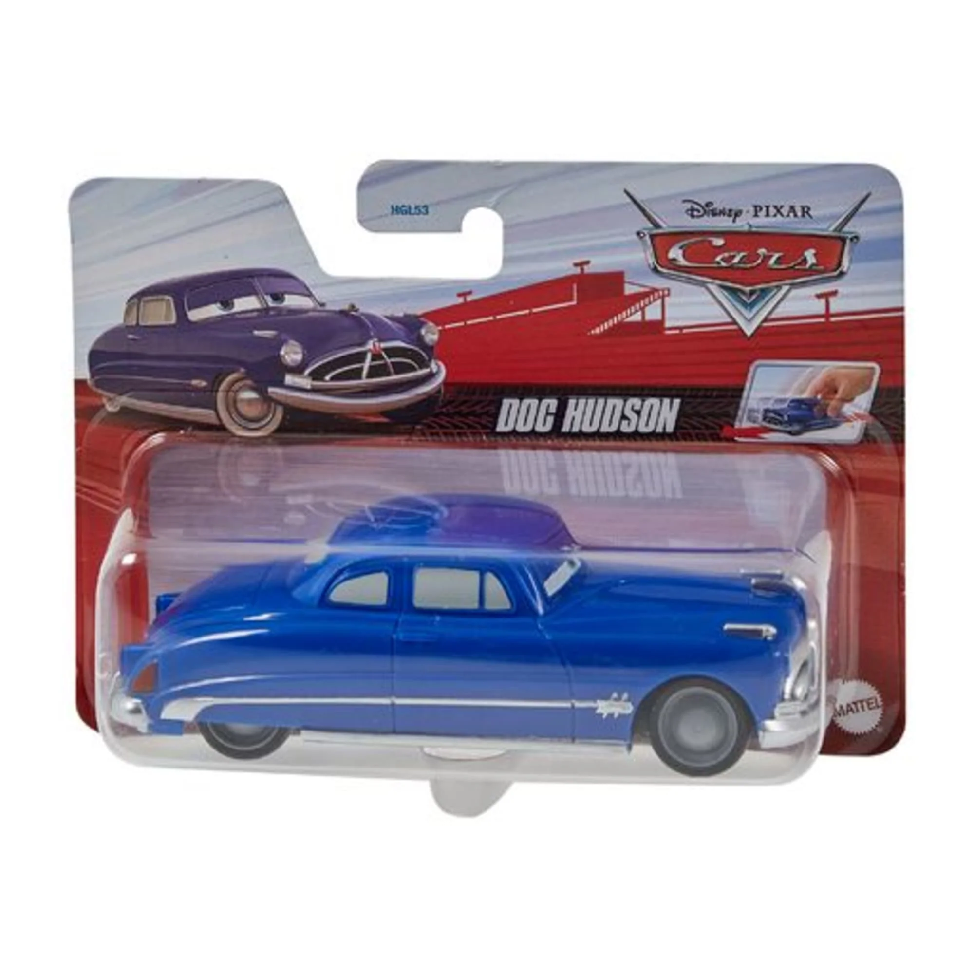 Cars de Disney y Pixar Pullback Vehículo de Juguete Doc Hudson - Image 5