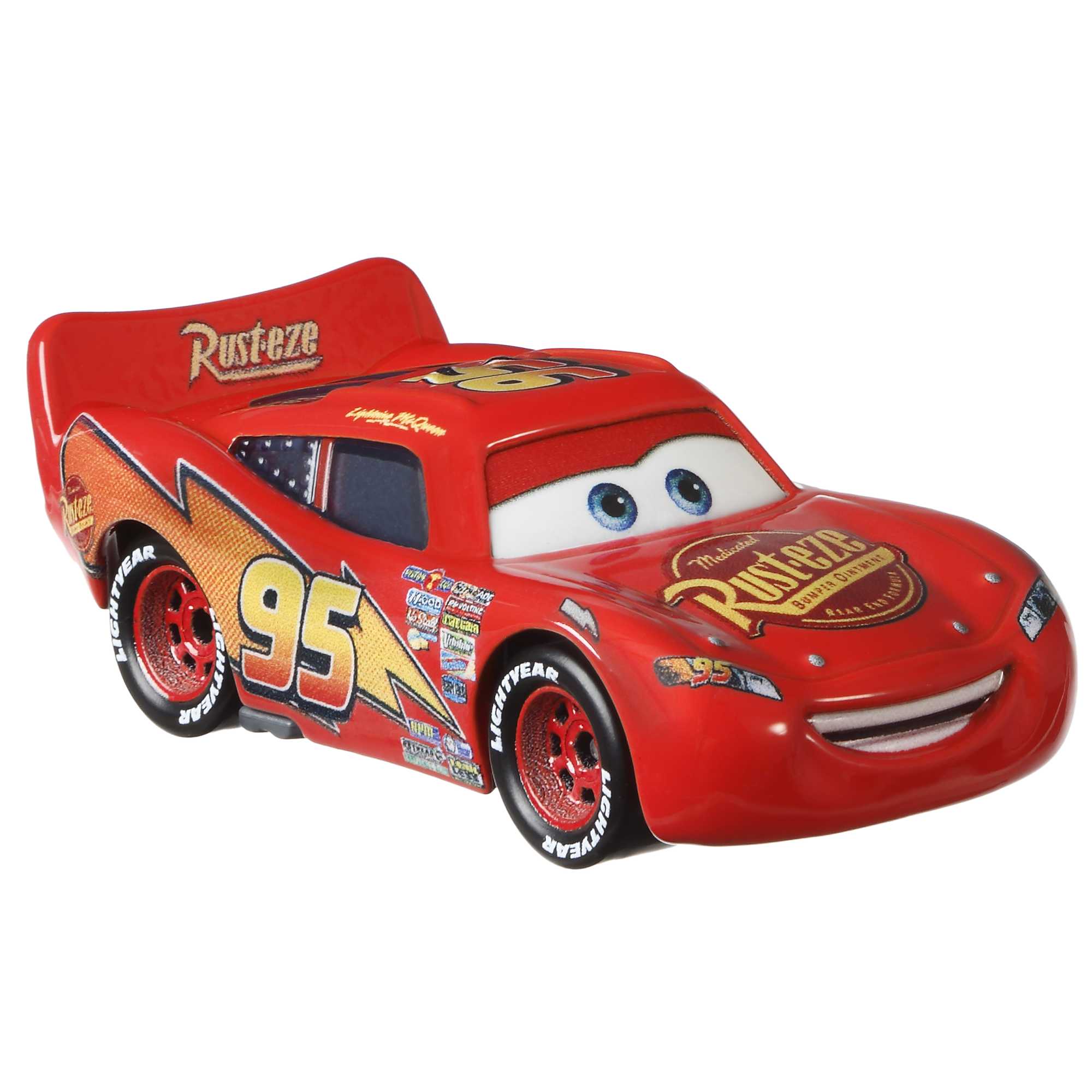 Cars de Disney y Pixar Vehículo de Juguete Rayo McQueen con Cartel - Image 2