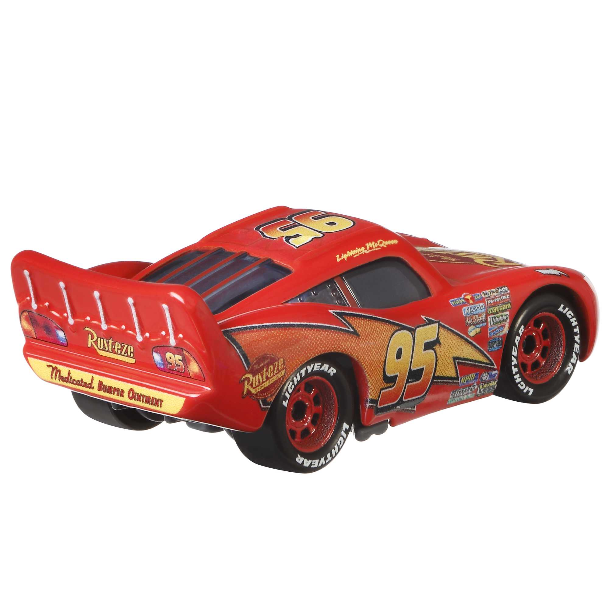 Cars de Disney y Pixar Vehículo de Juguete Rayo McQueen con Cartel - Image 3