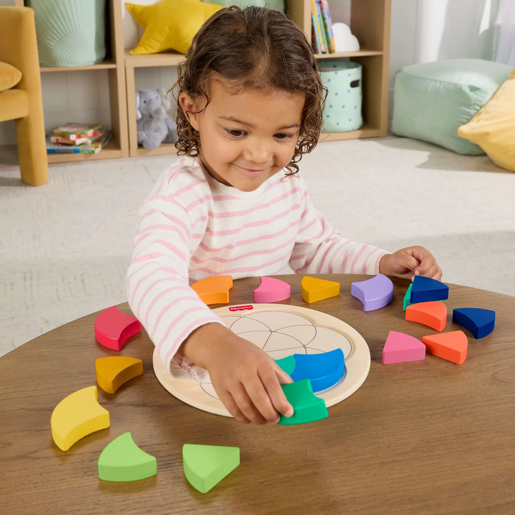 Casse-Tête en Bois de La Roue des Couleurs de Fisher-Price - Image 2