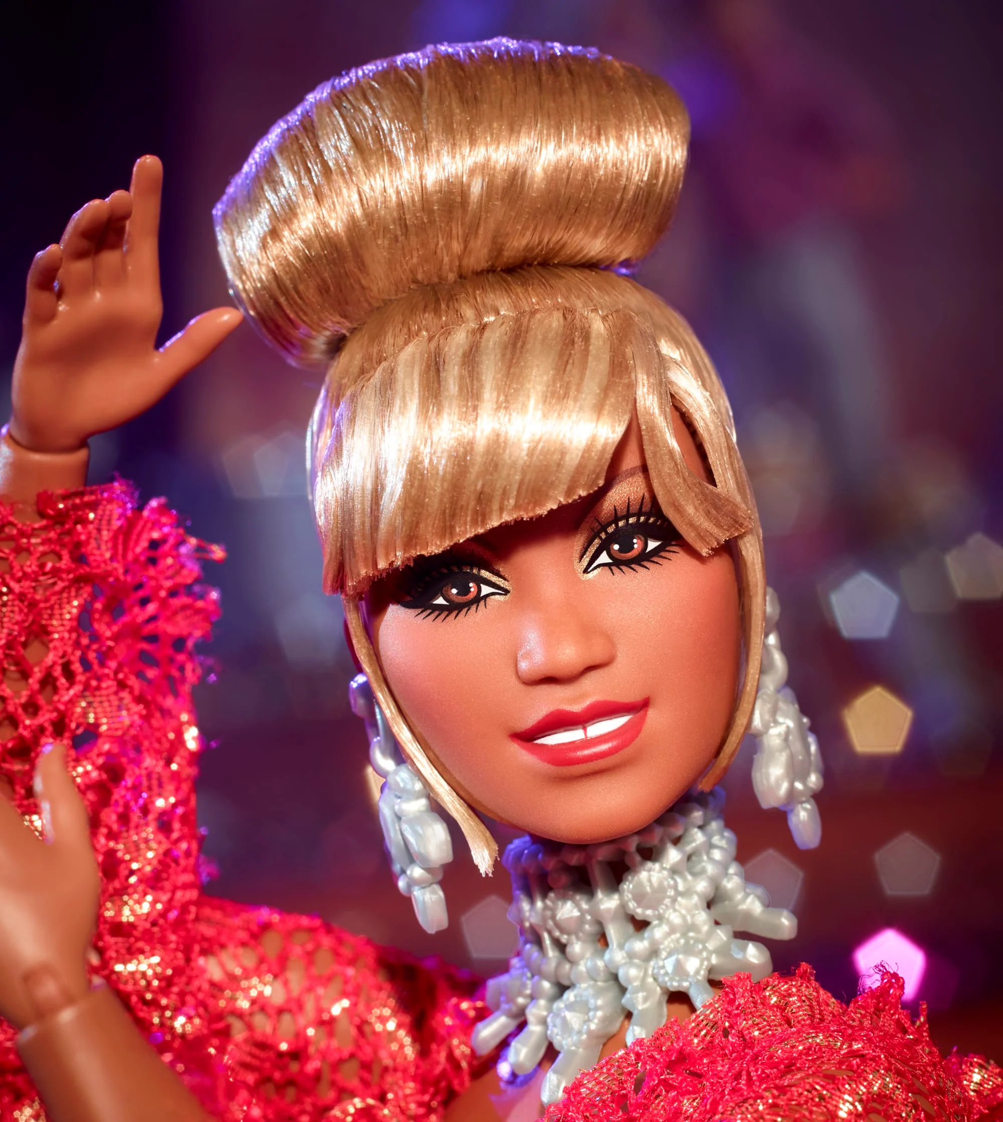 Barbie Inspiring Women Celia Cruz Collectible Doll, in Red Dress - Image 4