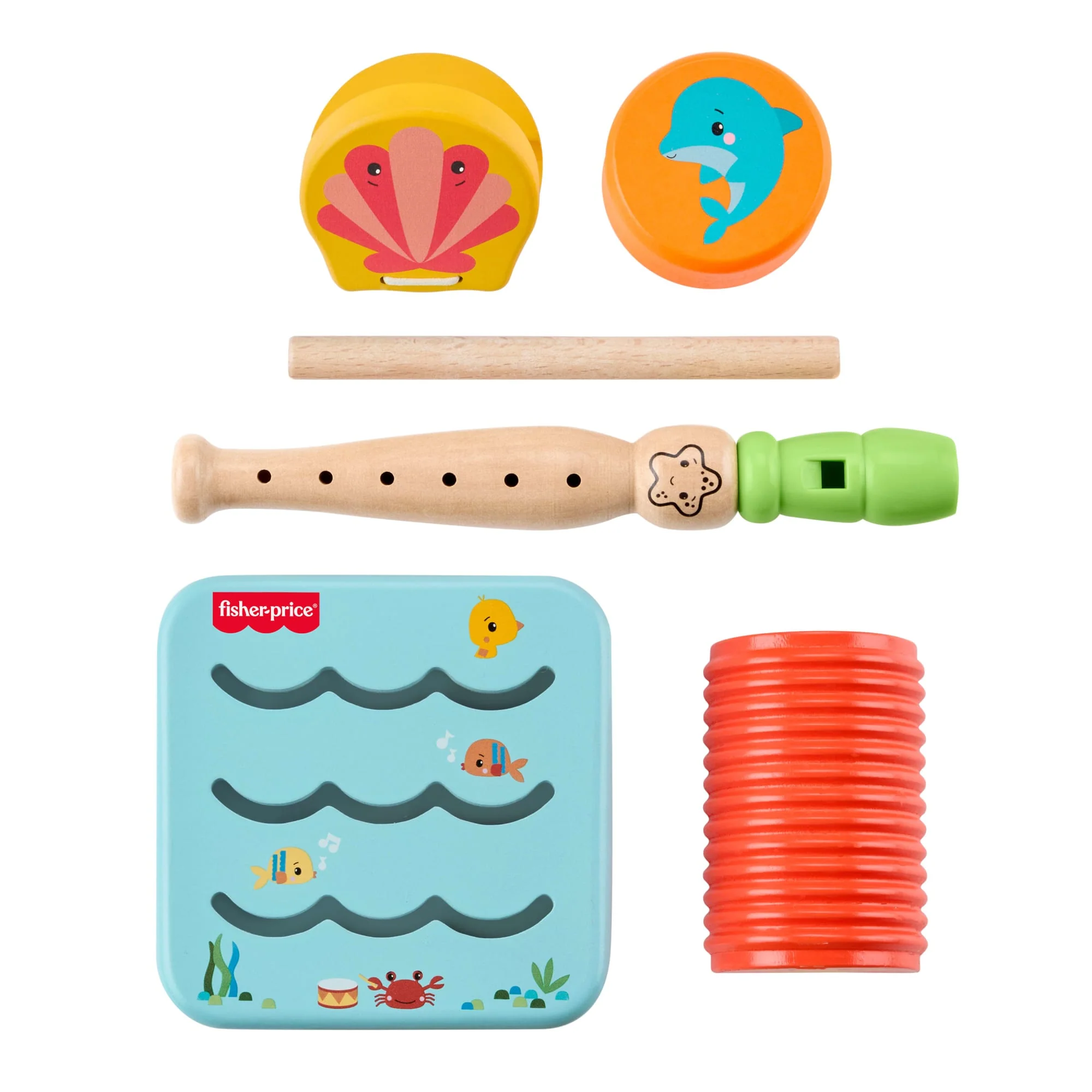 Coffret Cadeau Musical en Bois Amis de L’Océan Fisher-Price® - Image 5