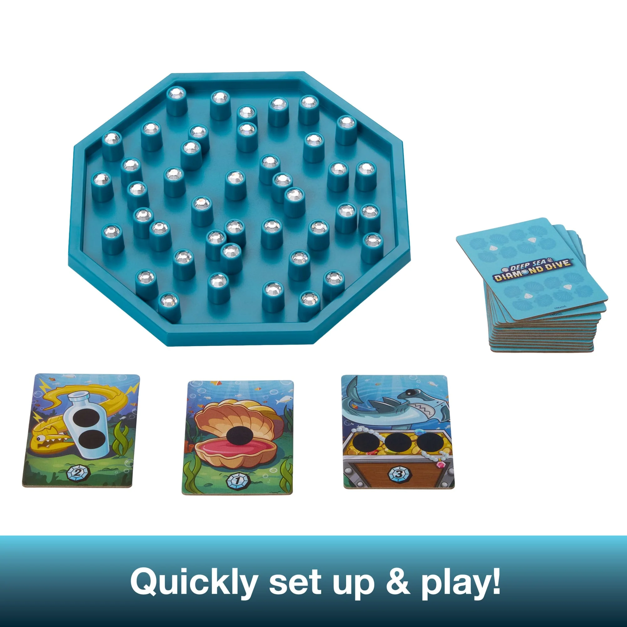 Deep Sea Diamond Dive Family Board Game For Kids And Adults With Easy Rules And Quick Gameplay - Image 5