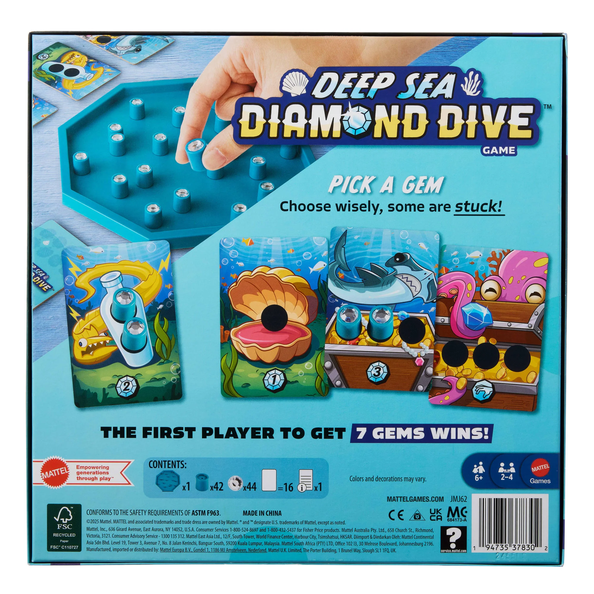 Deep Sea Diamond Dive Family Board Game For Kids And Adults With Easy Rules And Quick Gameplay - Image 6