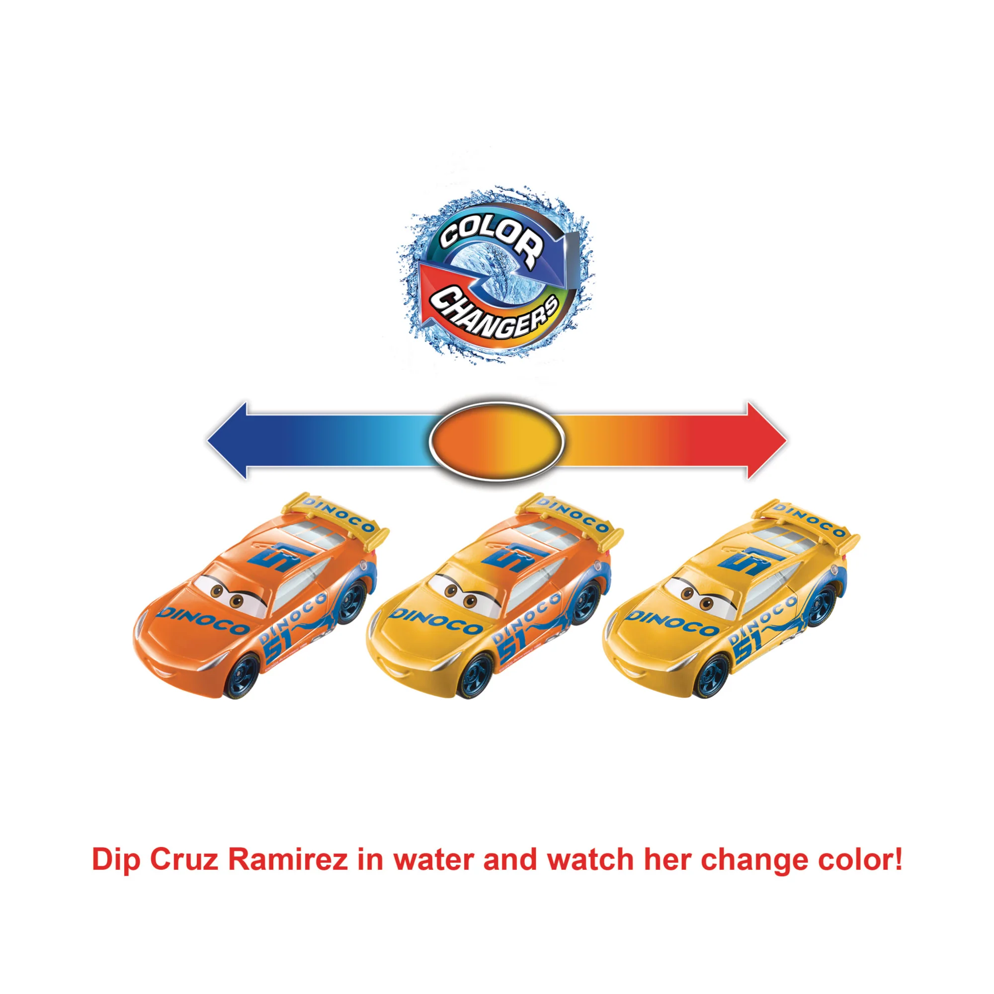 Disney And Pixar Cars Color Changers Dinoco Cruz Ramirez - Image 2