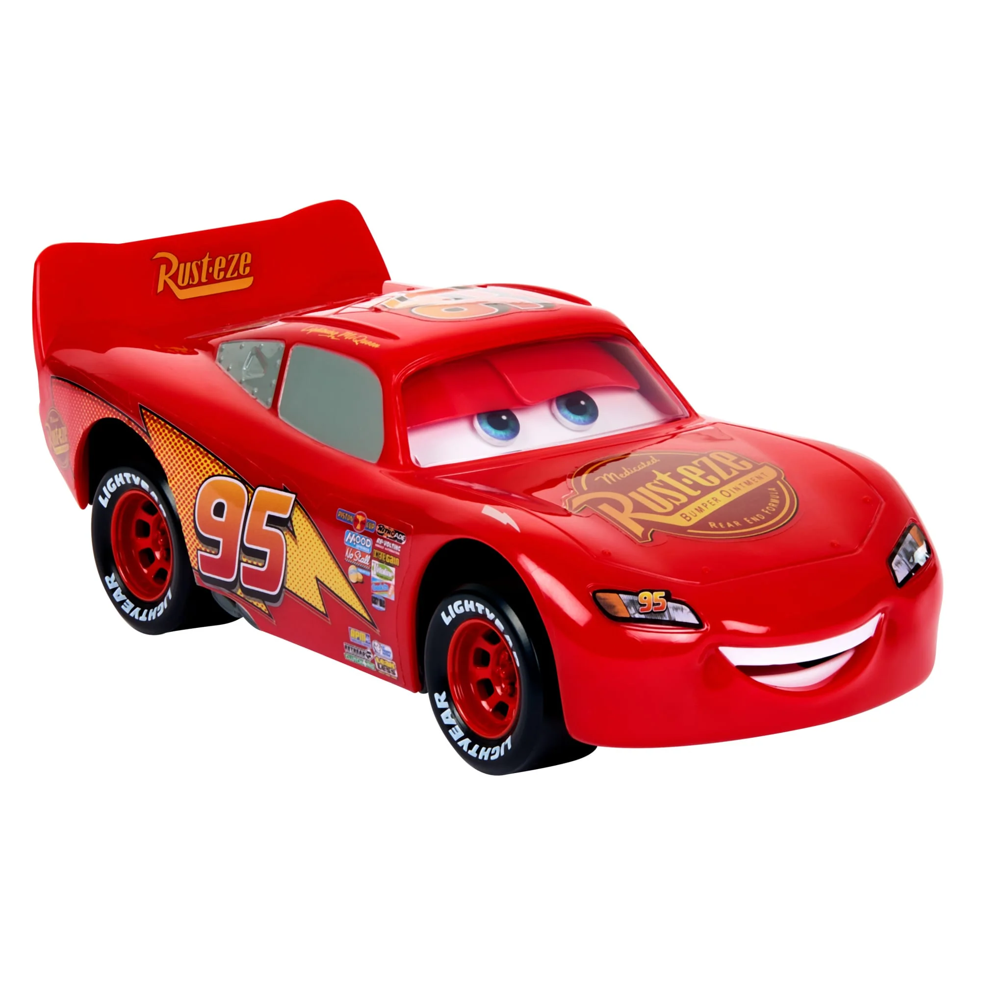 Disney And Pixar Cars Moving Moments Lightning Mcqueen Toy Car With Moving Eyes & Mouth - Image 3