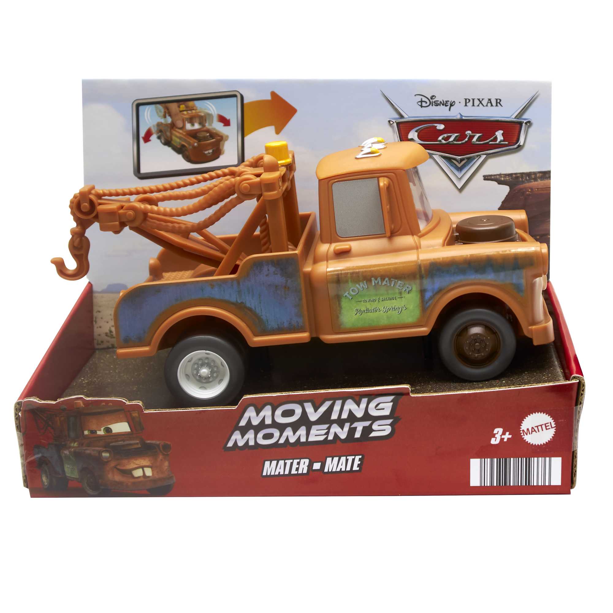 Disney And Pixar Cars Moving Moments Mater Toy Truck With Moving Eyes & Mouth - Image 5