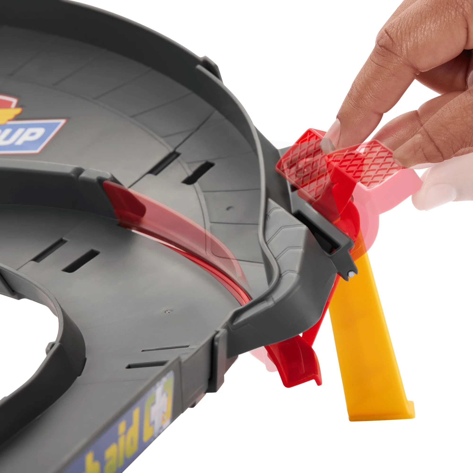 Disney And Pixar Cars Nascar Lane Change Race Playset With 2 Toy Vehicles, Includes Lightning Mcqueen - Image 4