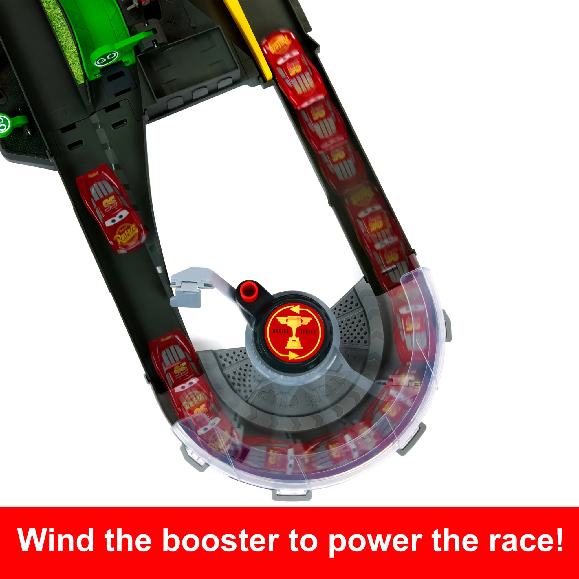 Disney And Pixar Cars Piston Cup Action Speedway Playset, 1:55 Scale Track Set With Toy Car - Image 3