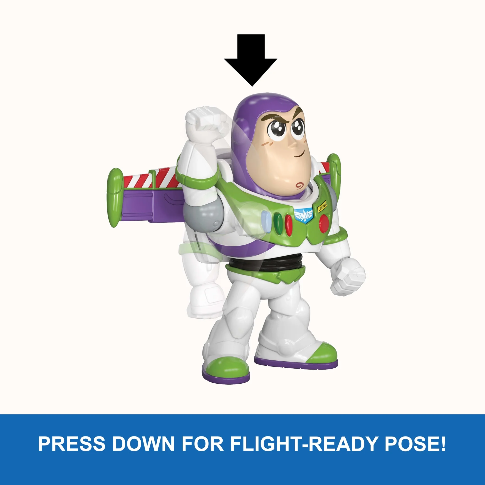 Disney And Pixar Click Figs Buzz Lightyear, Toy Story Small Movie Toy With Pop Up Action Move - Image 5