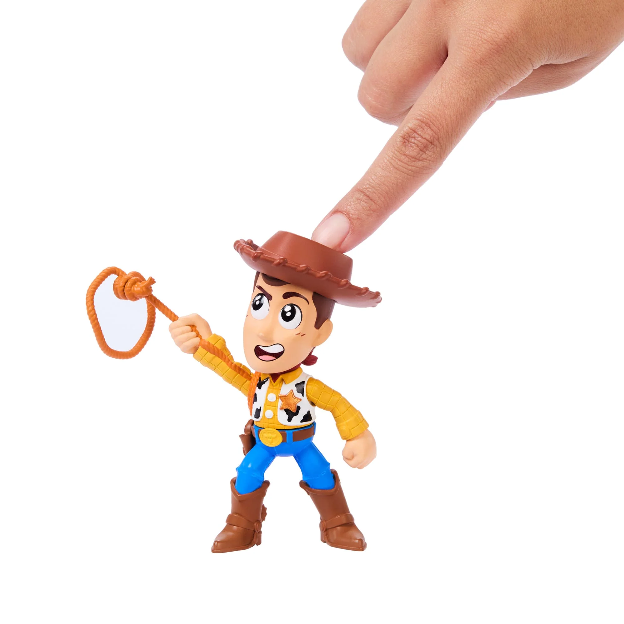 Disney And Pixar Toy Story Click Figs Sheriff Woody, Small Movie Toy With Pop Up Action Move - Image 2