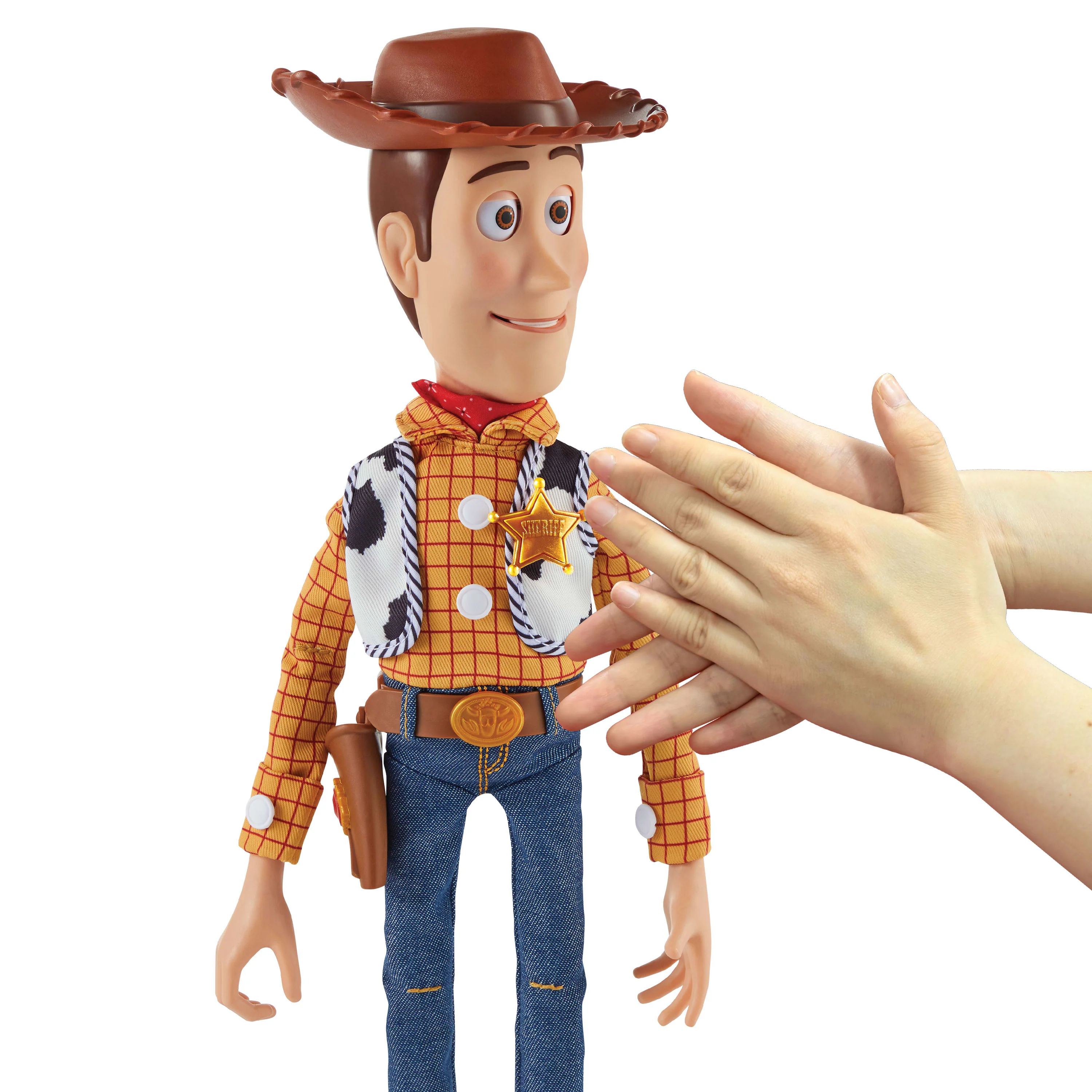 Disney And Pixar Toy Story 5 Ultimate Action Woody Figure, Simple & Animated Mode, 16 Inch Posable - Image 4