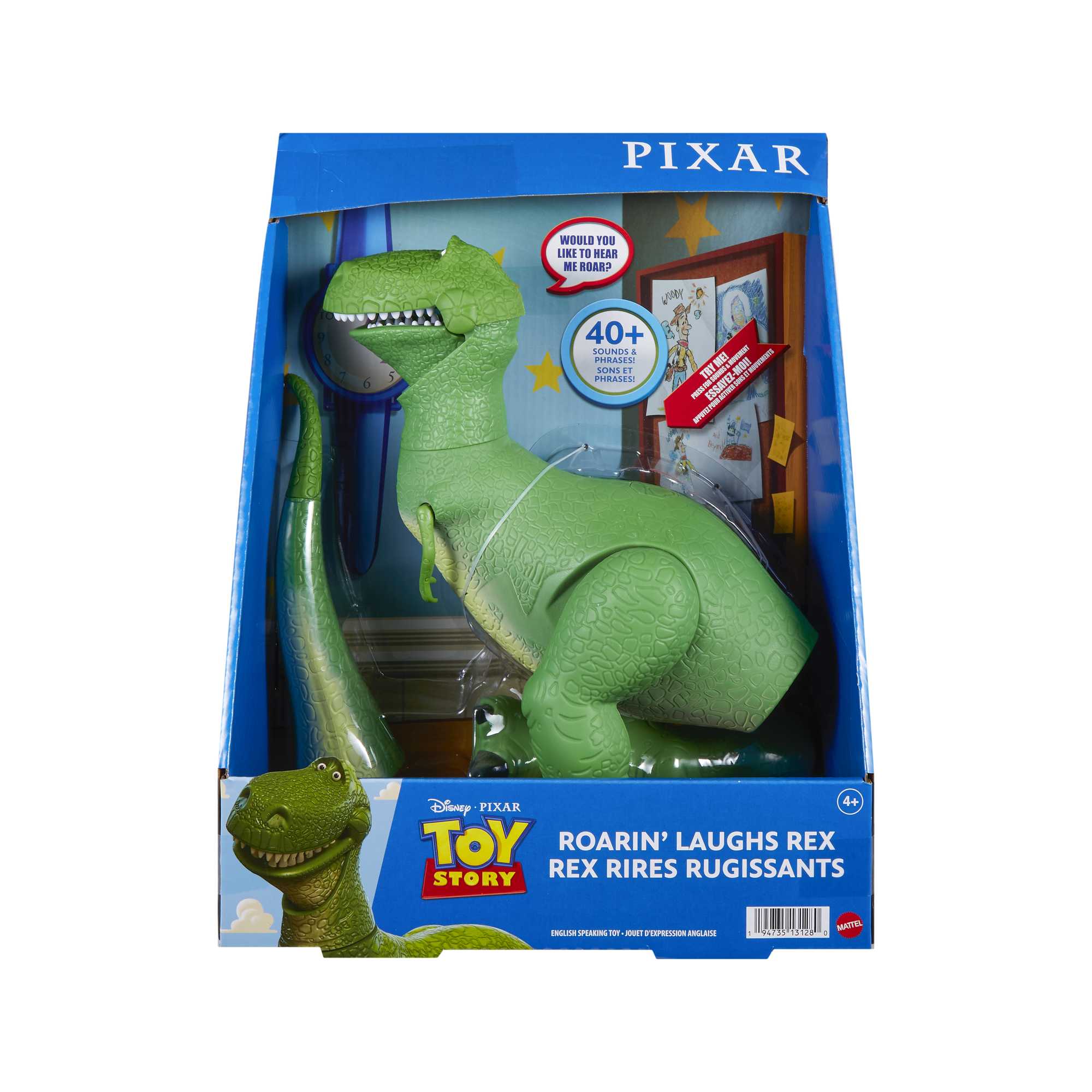 Disney Pixar Toy Story Rex Figure, Roarin' Laughs Talking Dinosaur Toy - Image 6