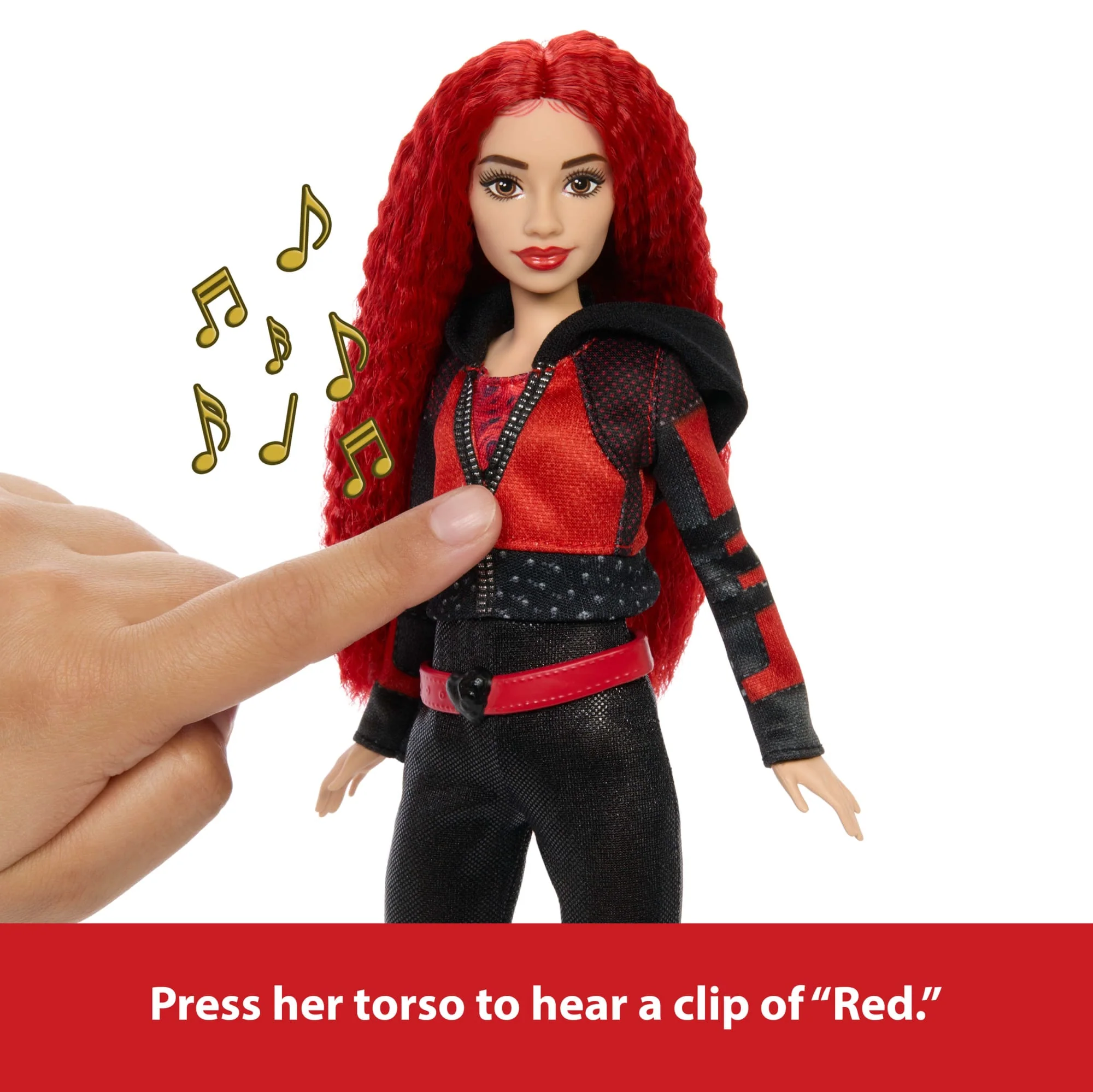 Disney Descendants: The Rise Of Red Doll  Singing Red Doll With Movie-inspired CloThes & Accessories, Sings “Red” - Image 3