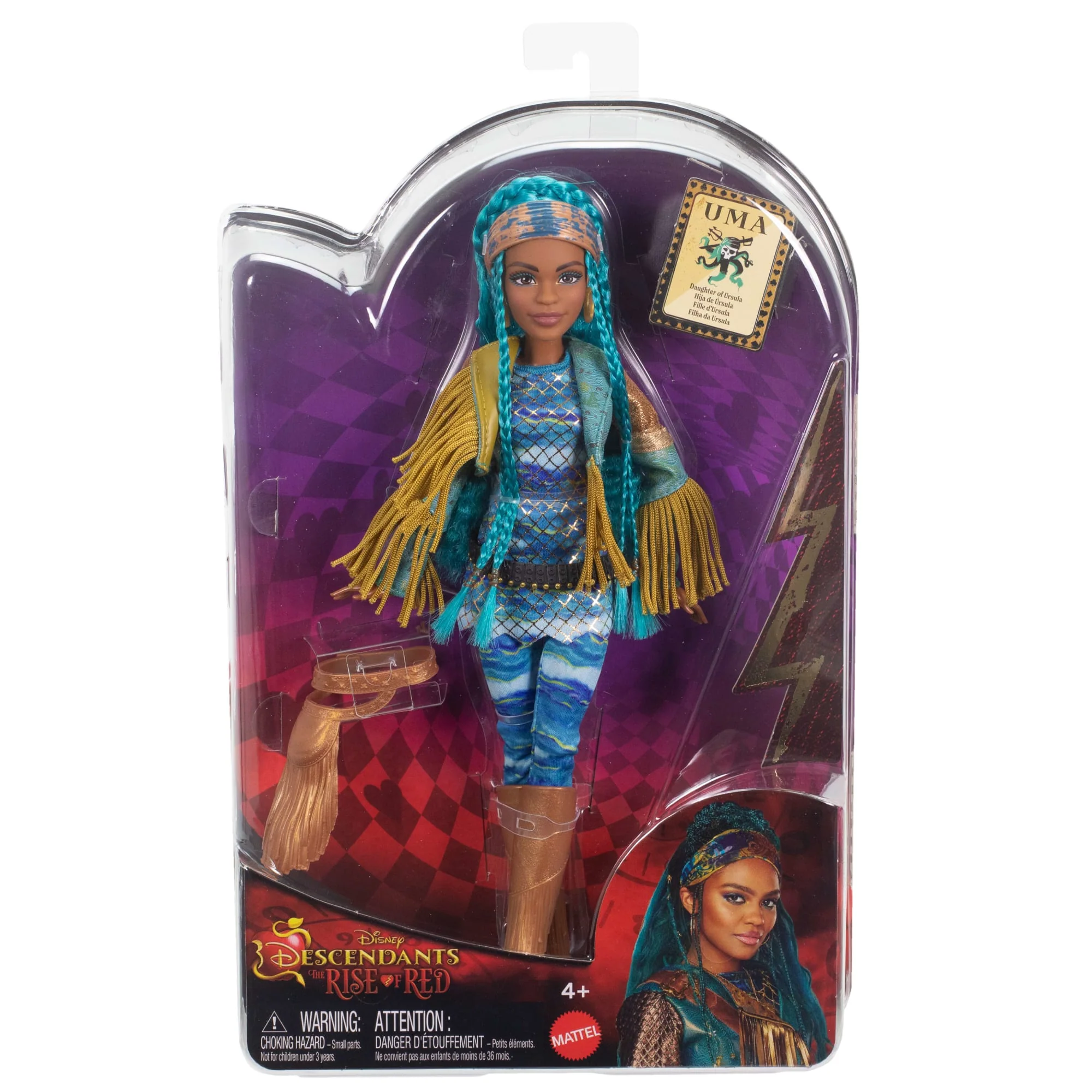 Disney Descendants: The Rise Of Red Fashion Doll & Accessory - Uma, Daughter Of Ursula - Image 6