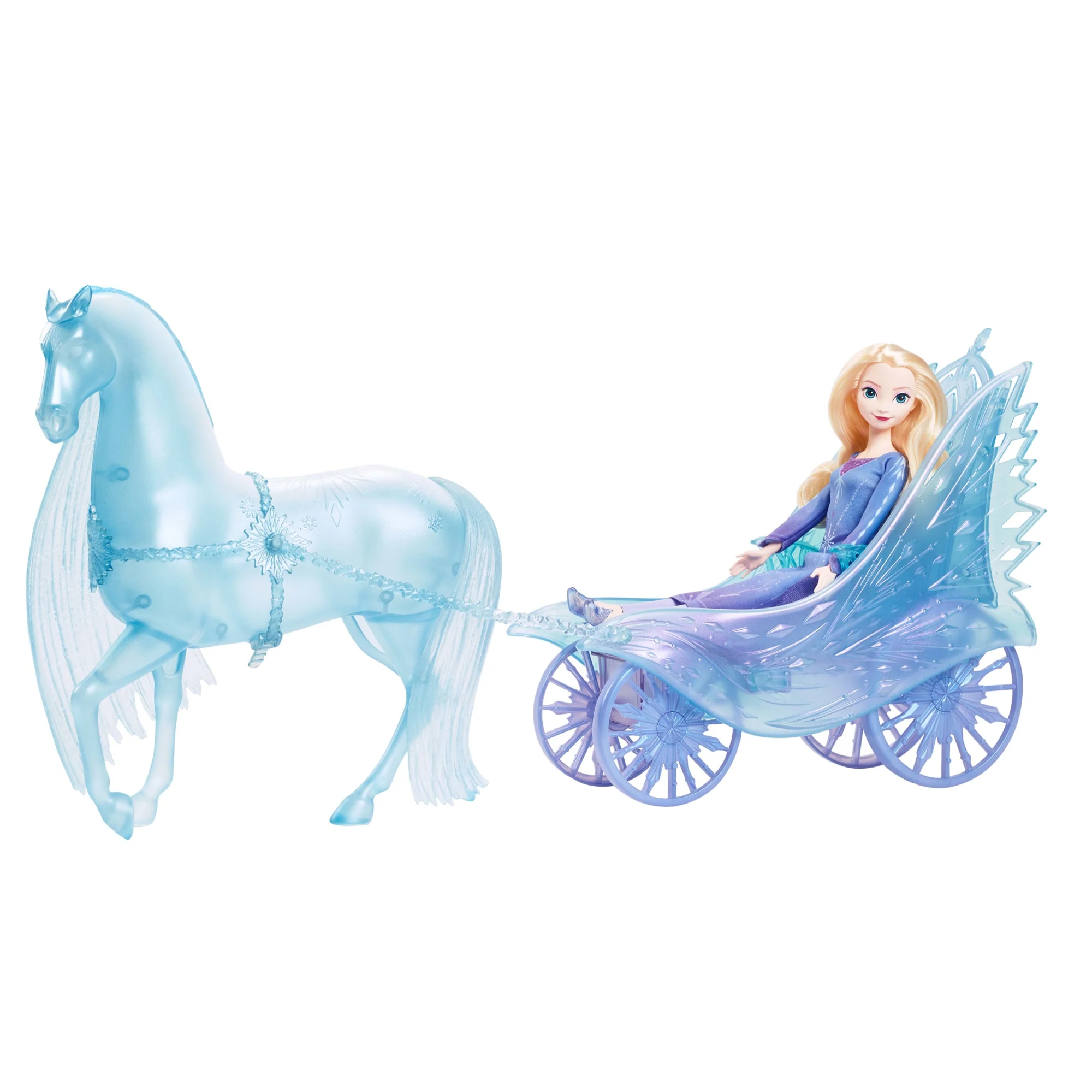 Disney Frozen Elsa Fashion Doll With Dress & Nokk With Adventure Carriage - Image 4