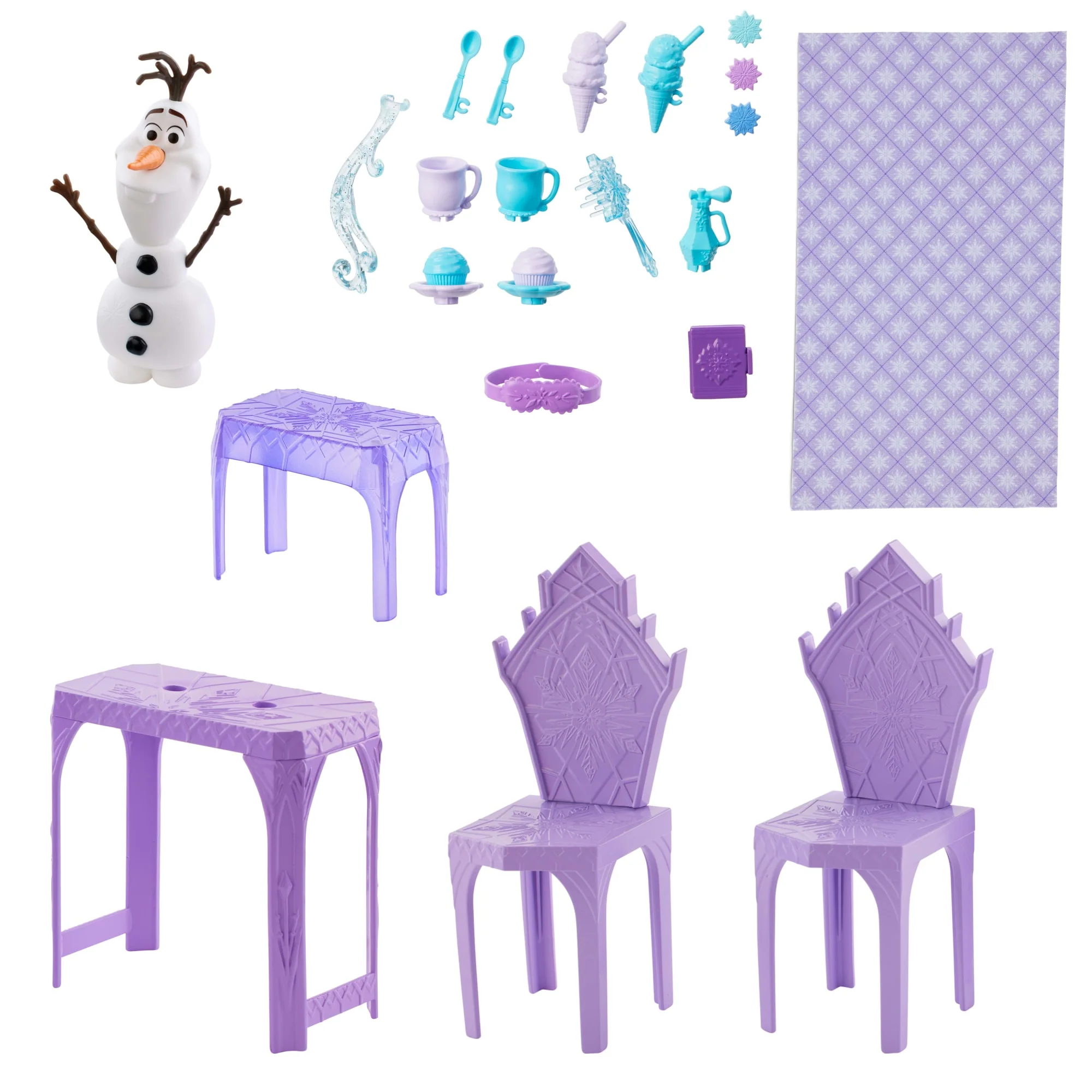 Disney Frozen Elsa's Frozen Ice Palace Castle Playset With Olaf, 5 Play Areas & 21 Accessories - Image 5