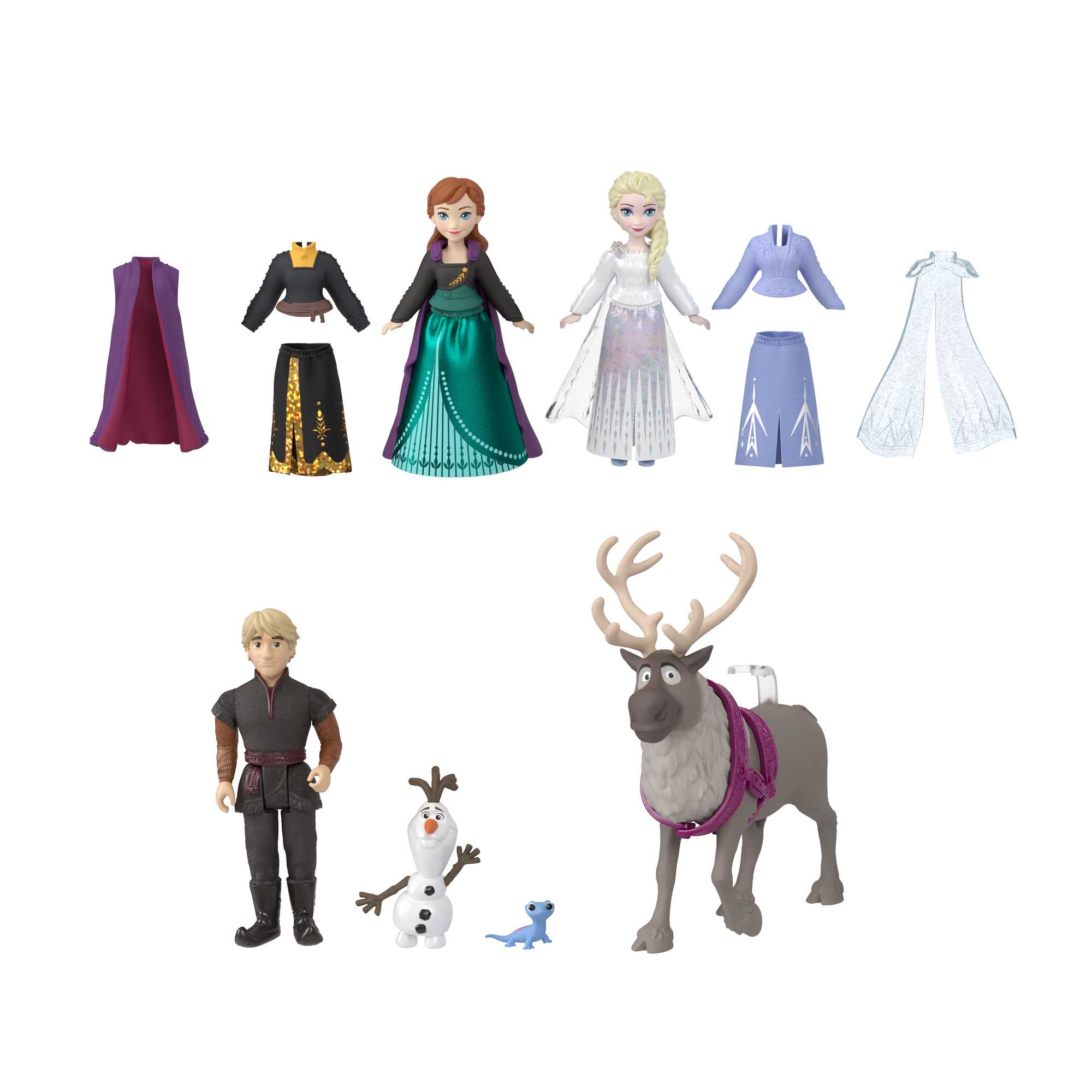 Disney Frozen Fashions & Friends Set With 3 Dolls, 4 Friend Figures And 4 Fashions - Image 5