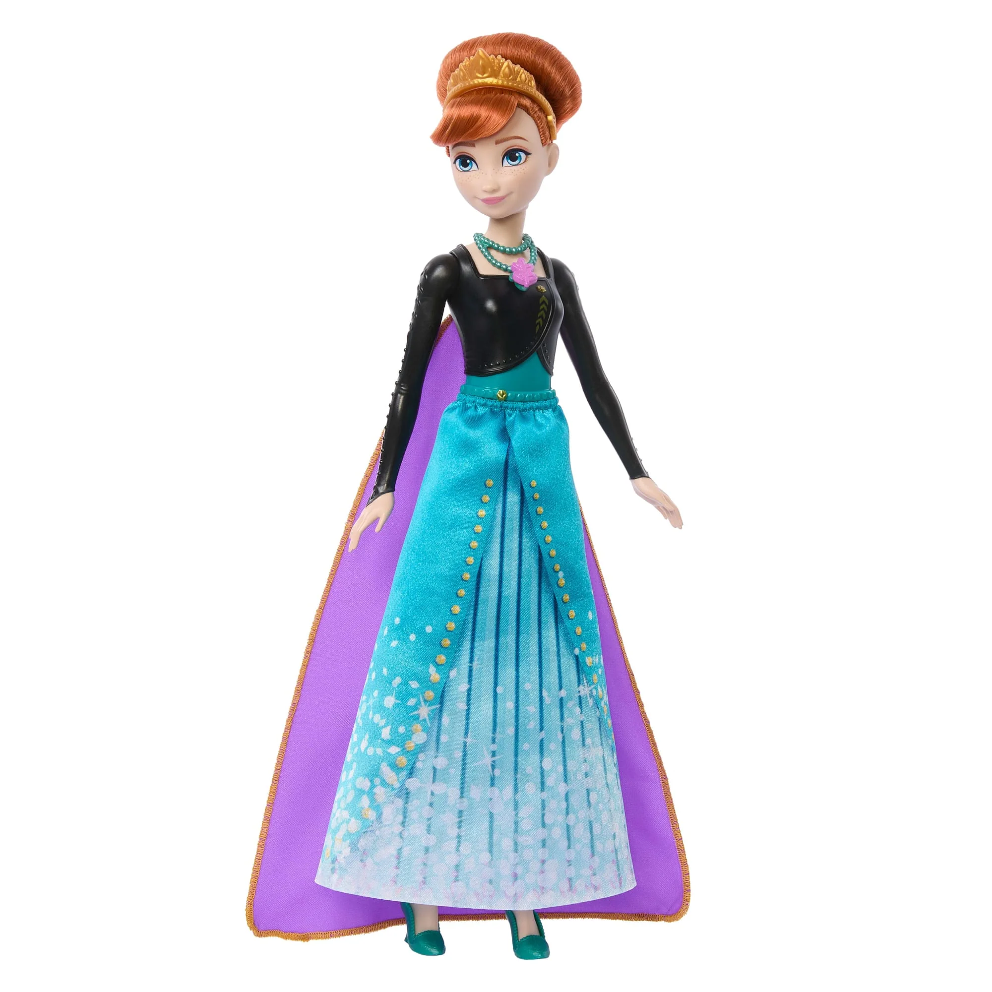 Disney Frozen Jewel Reveal Anna Fashion Doll W/ 8 Surprises including Gem Box & 10 Accessories - Image 4