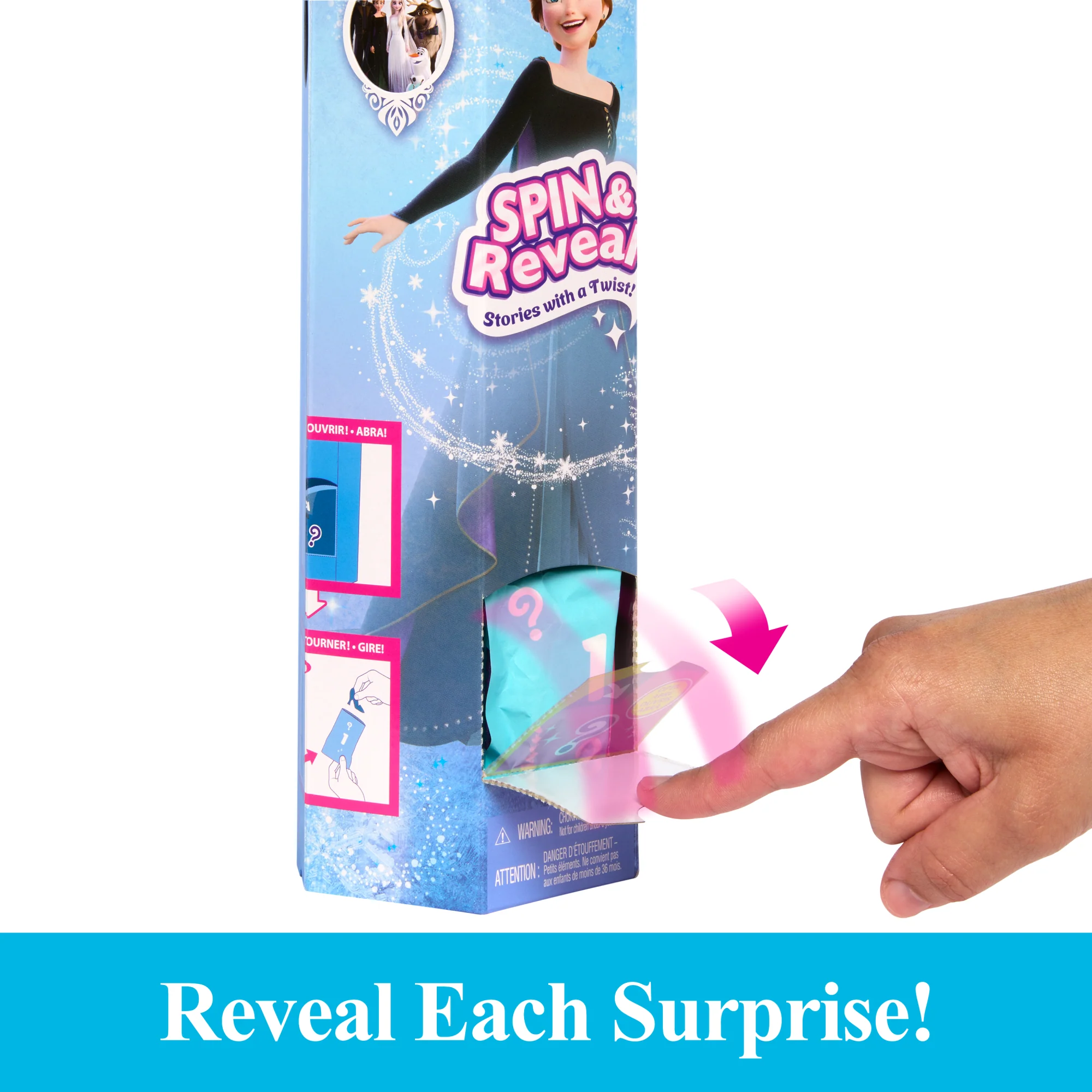 Disney Frozen Spin & Reveal Anna Fashion Doll & Accessories With 11 Surprises - Image 4