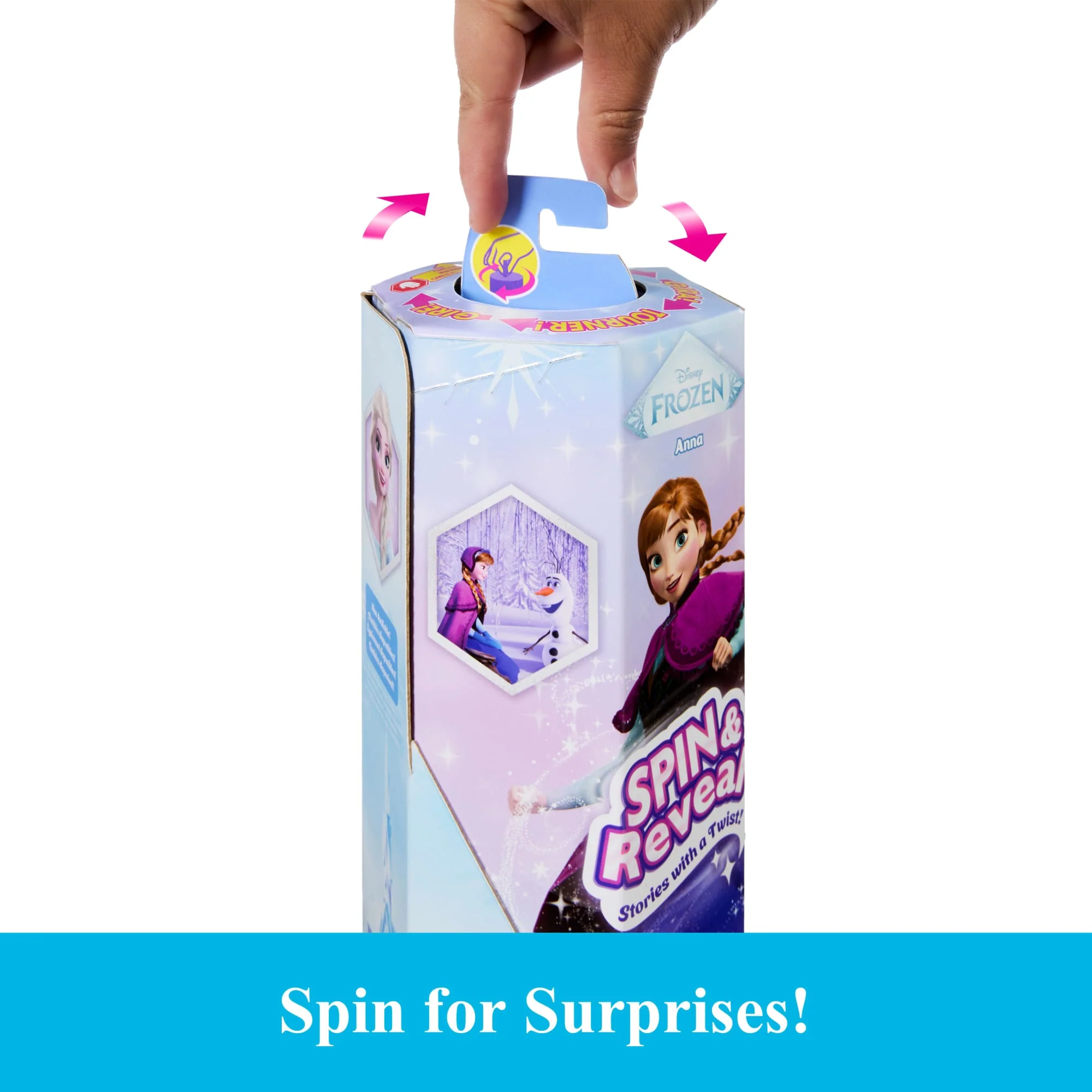 Disney Frozen Spin & Reveal Anna Fashion Doll & Accessories With 11 Surprises From Disney Movie - Image 3