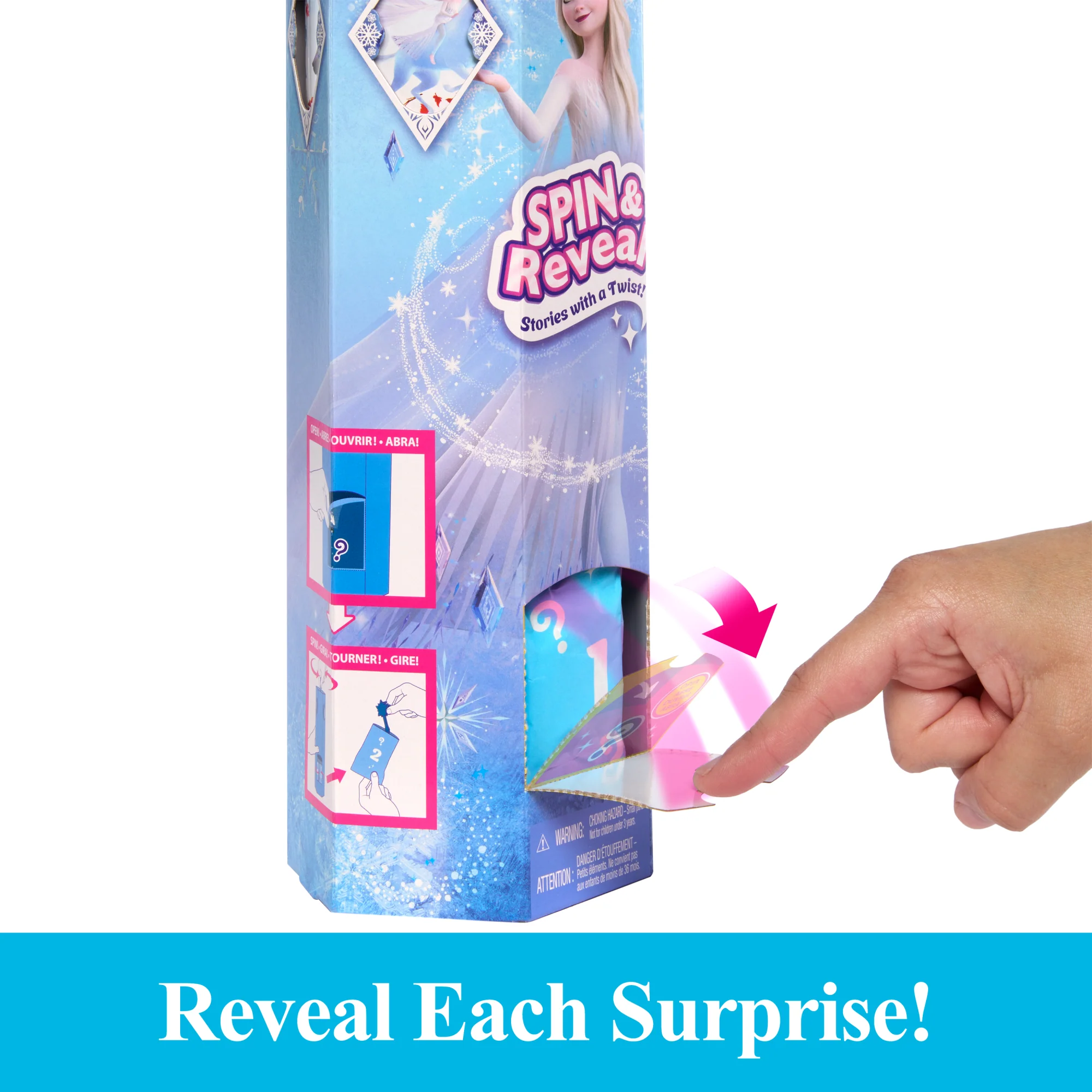 Disney Frozen Spin & Reveal Elsa Fashion Doll & Accessories With 11 Surprises - Image 4