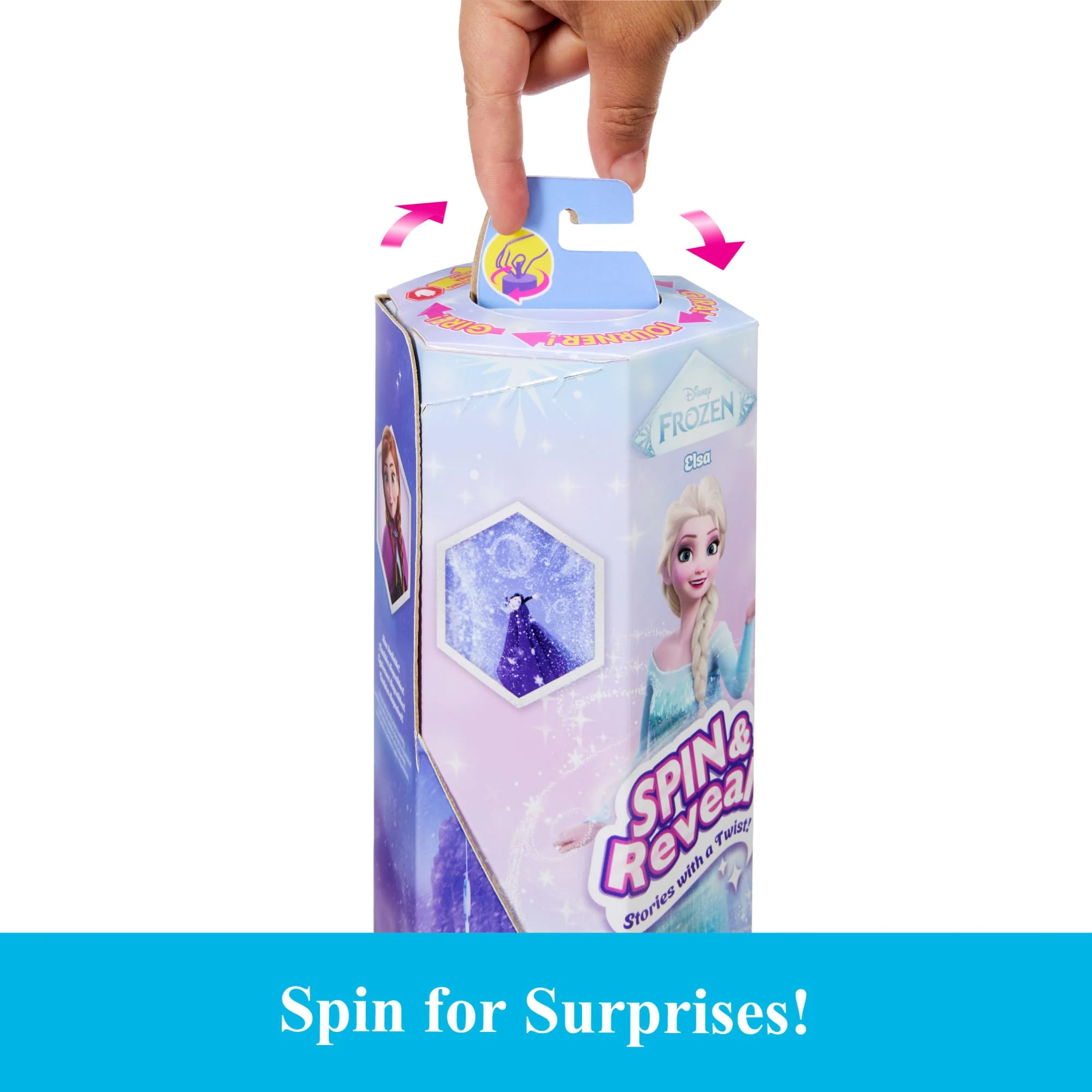 Disney Frozen Spin & Reveal Elsa Fashion Doll & Accessories With 11 Surprises From Disney Movie - Image 3