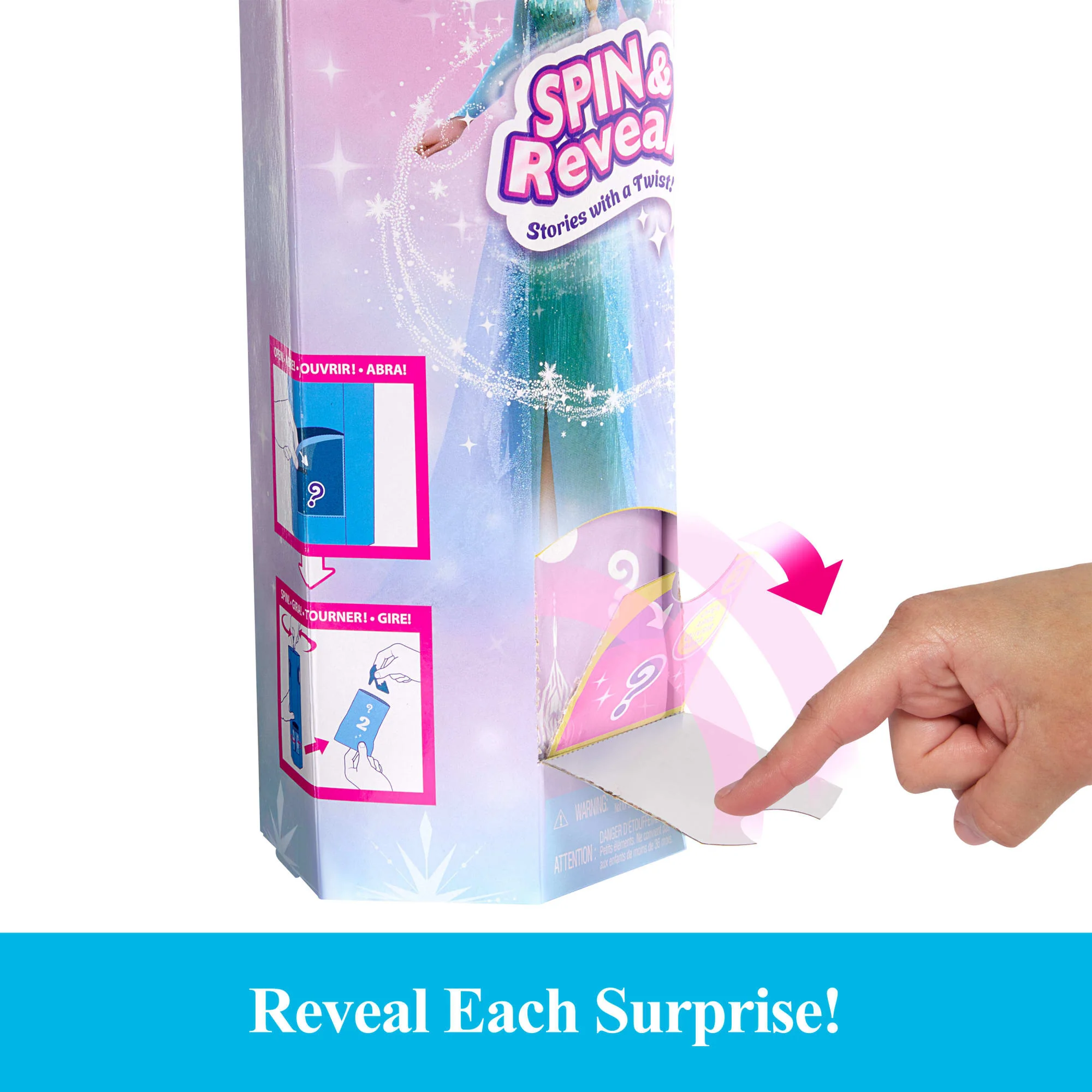 Disney Frozen Spin & Reveal Elsa Fashion Doll & Accessories With 11 Surprises From Disney Movie - Image 4