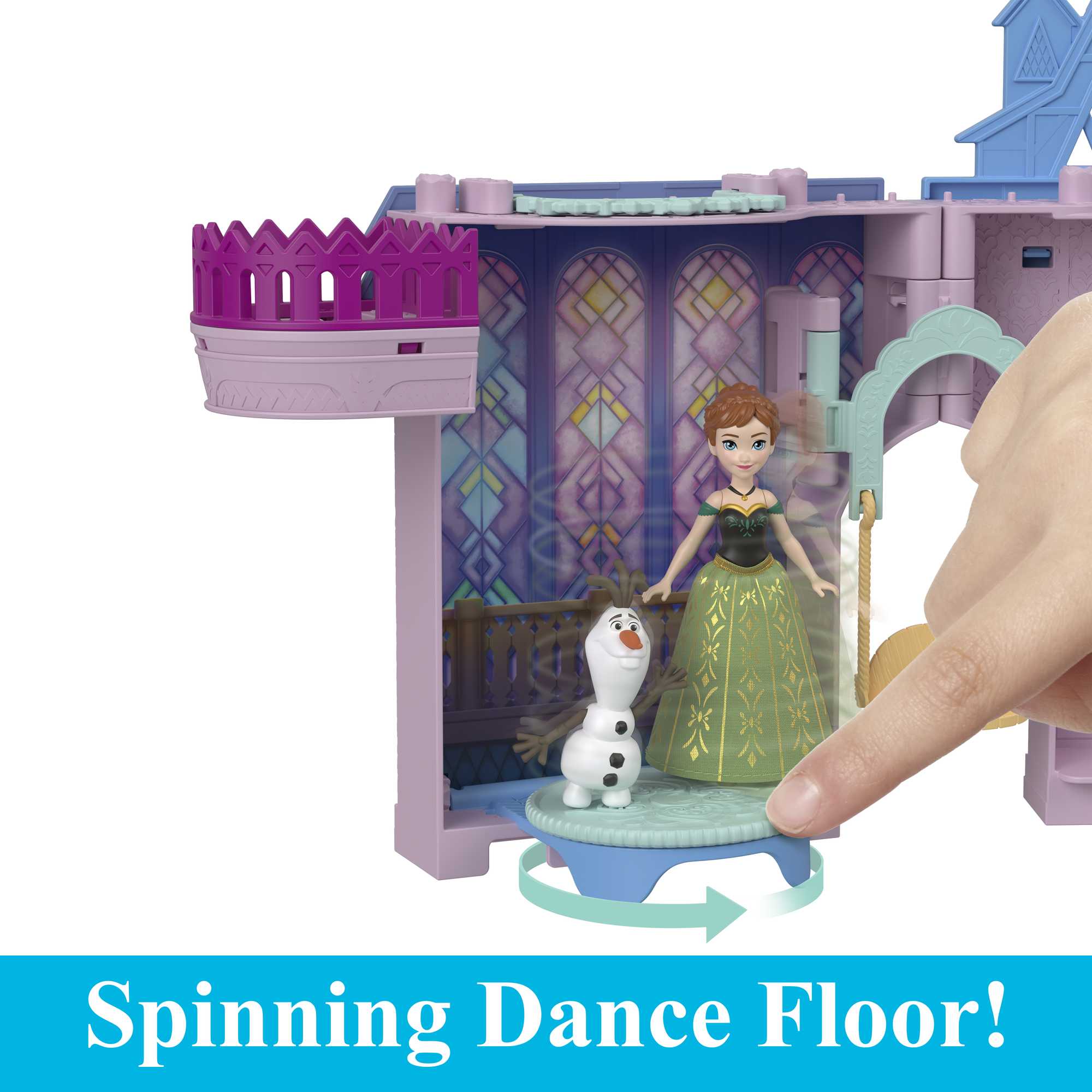 Disney Frozen Storytime Stackers Playset, Anna's Arendelle Castle Dollhouse With Small Doll - Image 4