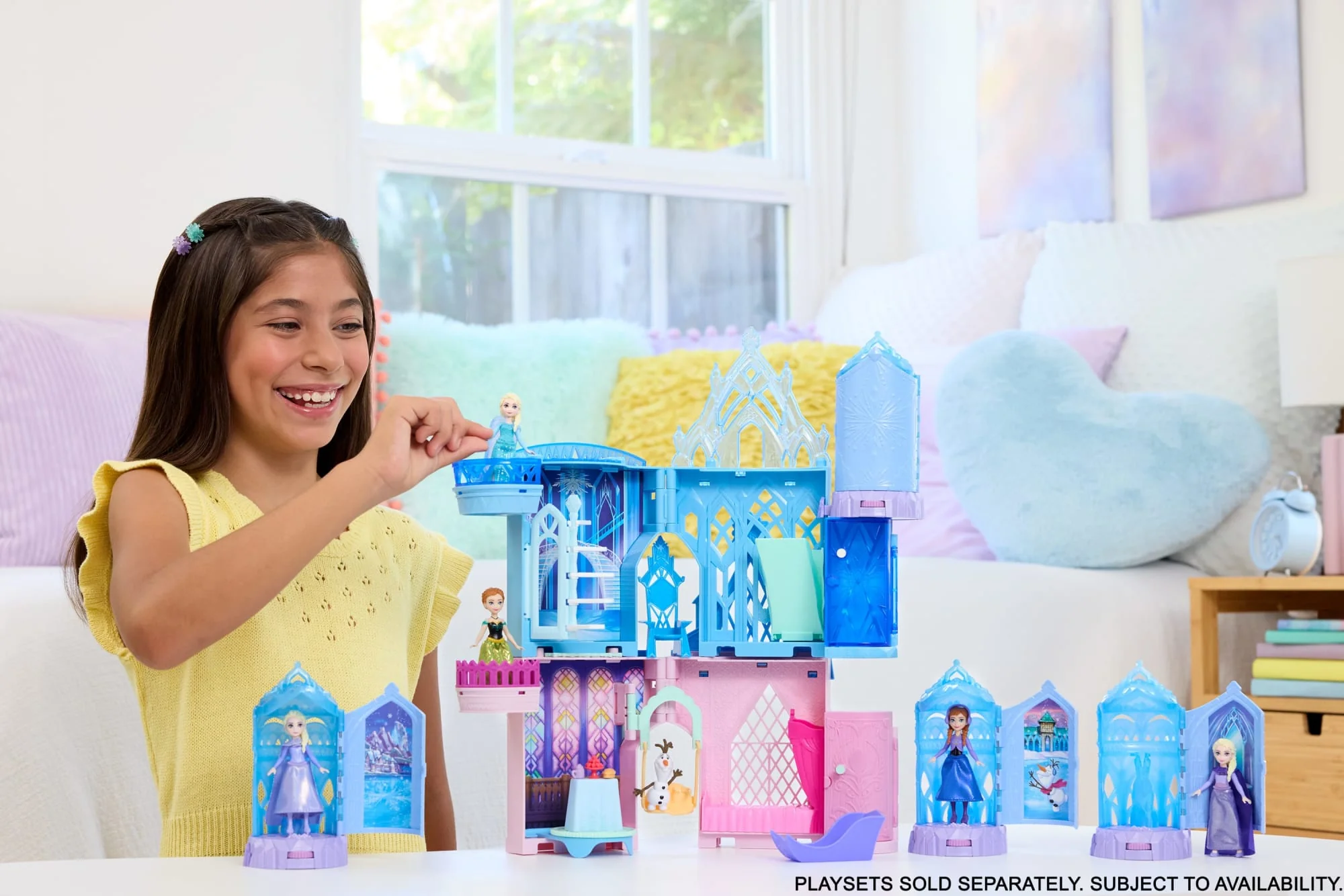 Disney Frozen Ice Castle Spin Surprise Playsets With Small Doll Spinning Reveal - Image 2