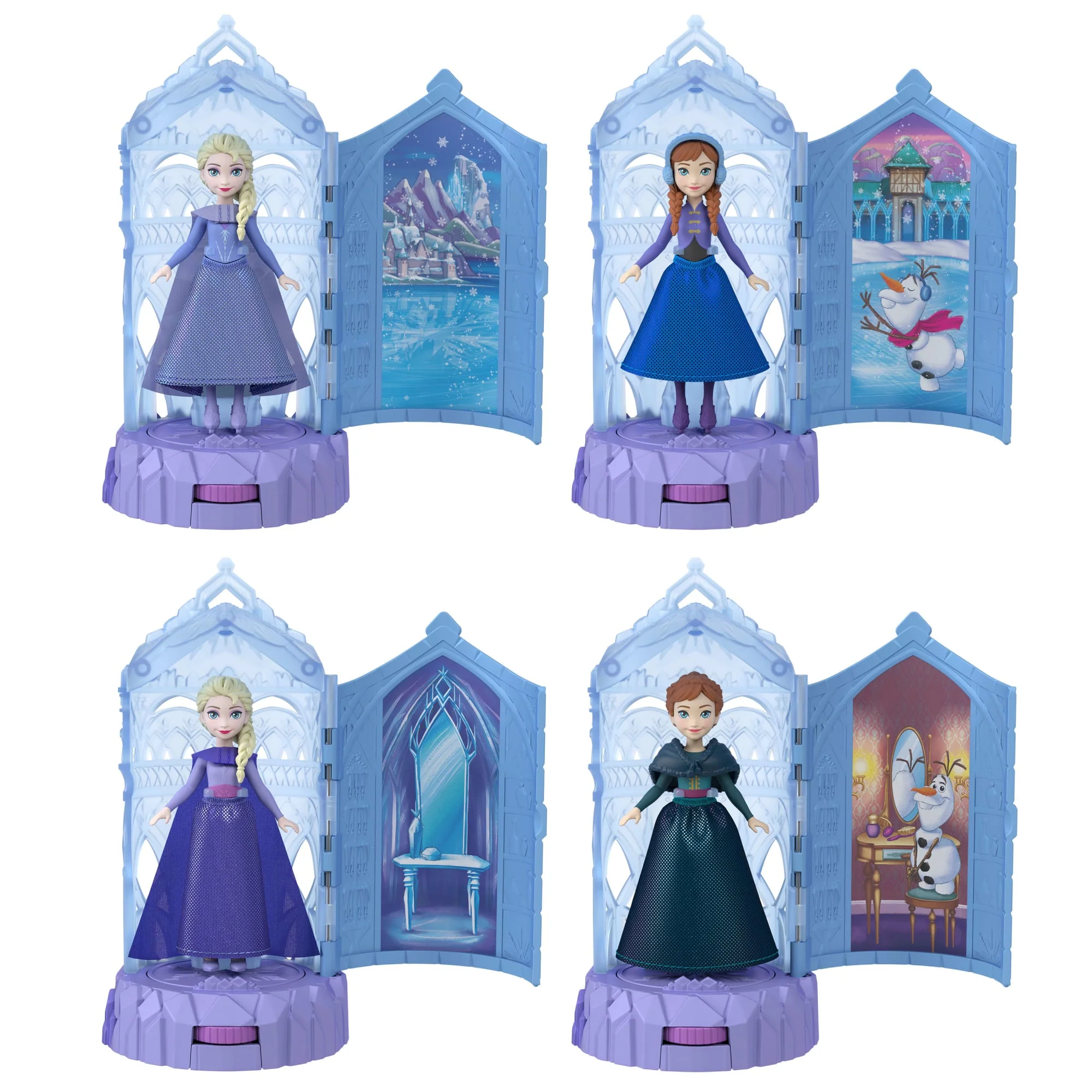 Disney Frozen Ice Castle Spin Surprise Playsets With Small Doll Spinning Reveal - Image 6
