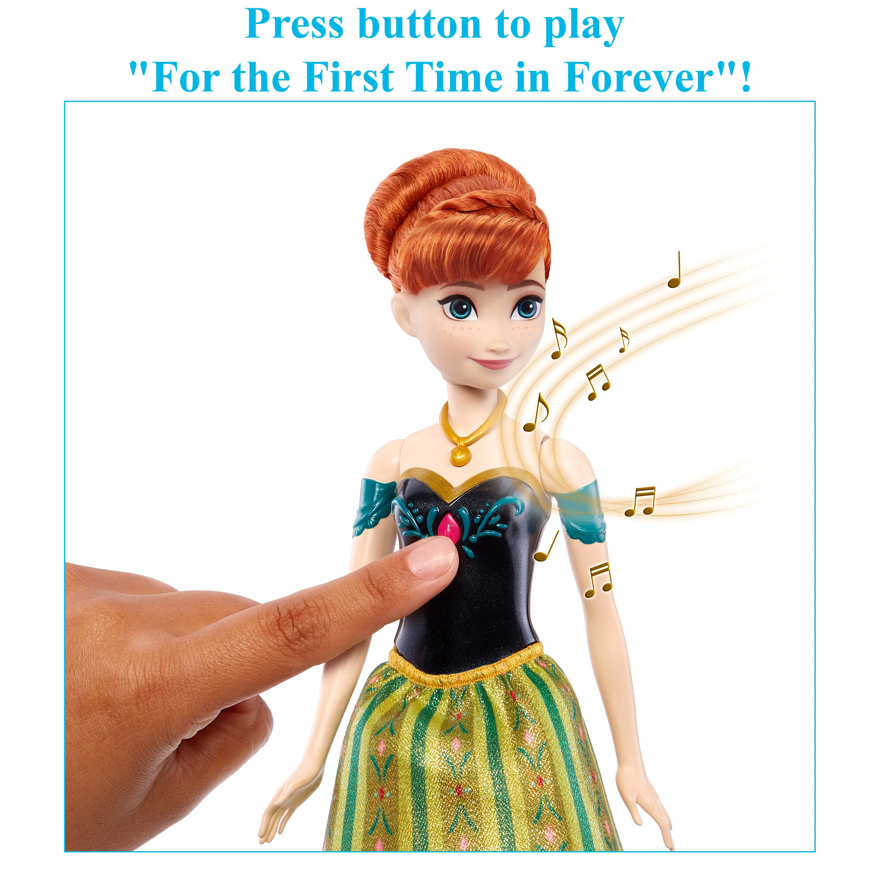 Disney Frozen Toys, Singing Anna Doll - Image 3