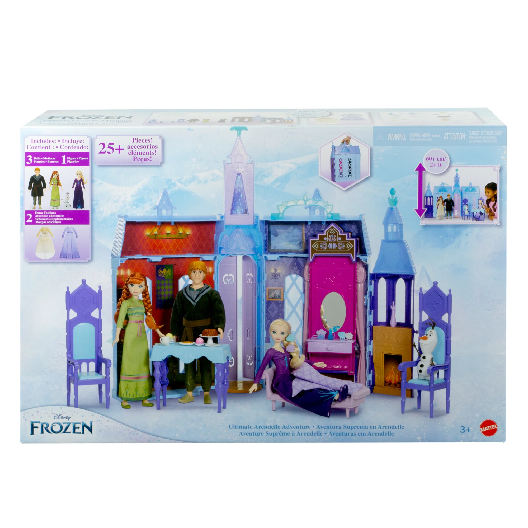 Disney Frozen Ultimate Arendelle Adventure With Portable Castle Playset, 3 Dolls & 25+ Accessories - Image 6