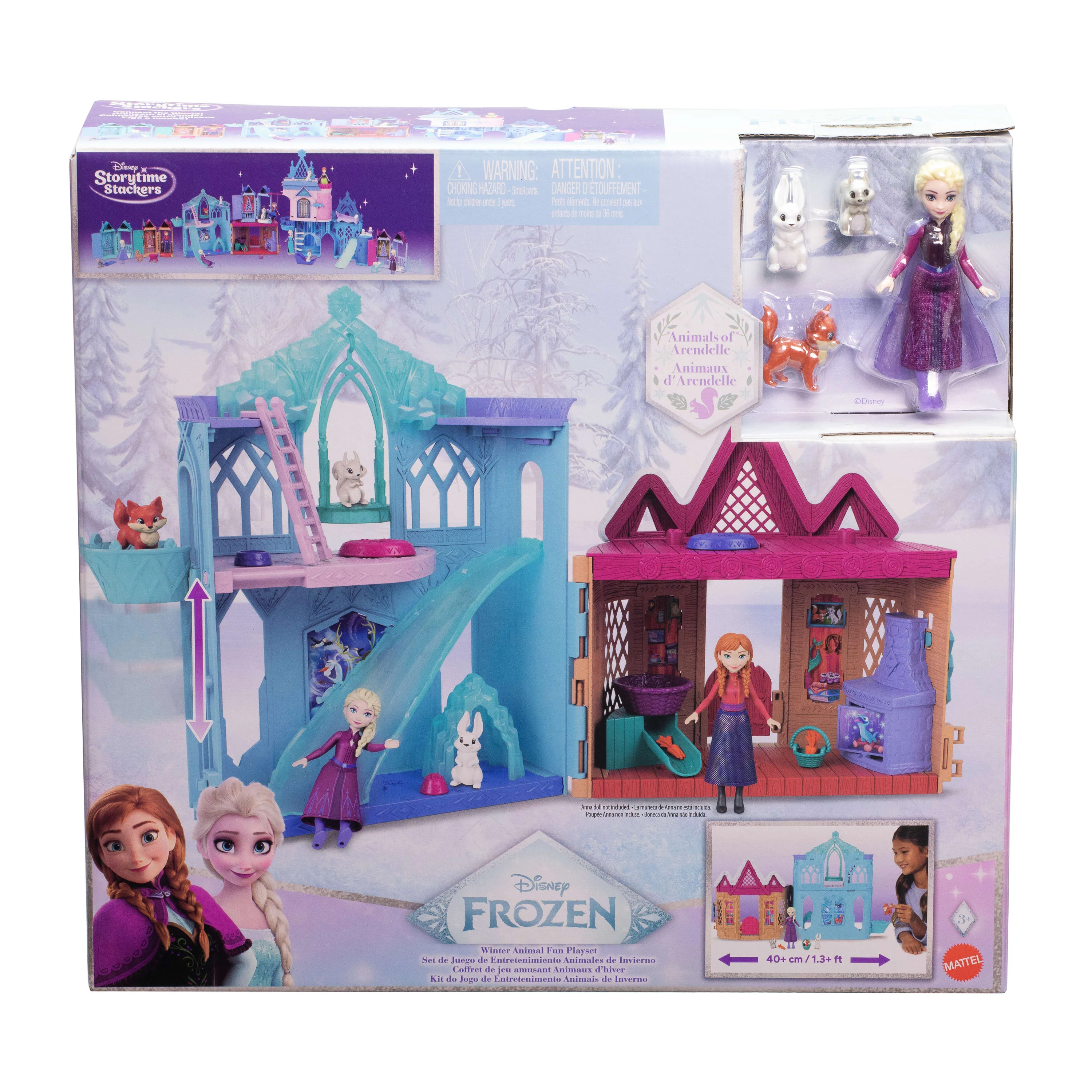 Disney Frozen Winter Animal Fun Playset With Elsa Small Doll, 3 Animal Friends & 8 Accessories - Image 6