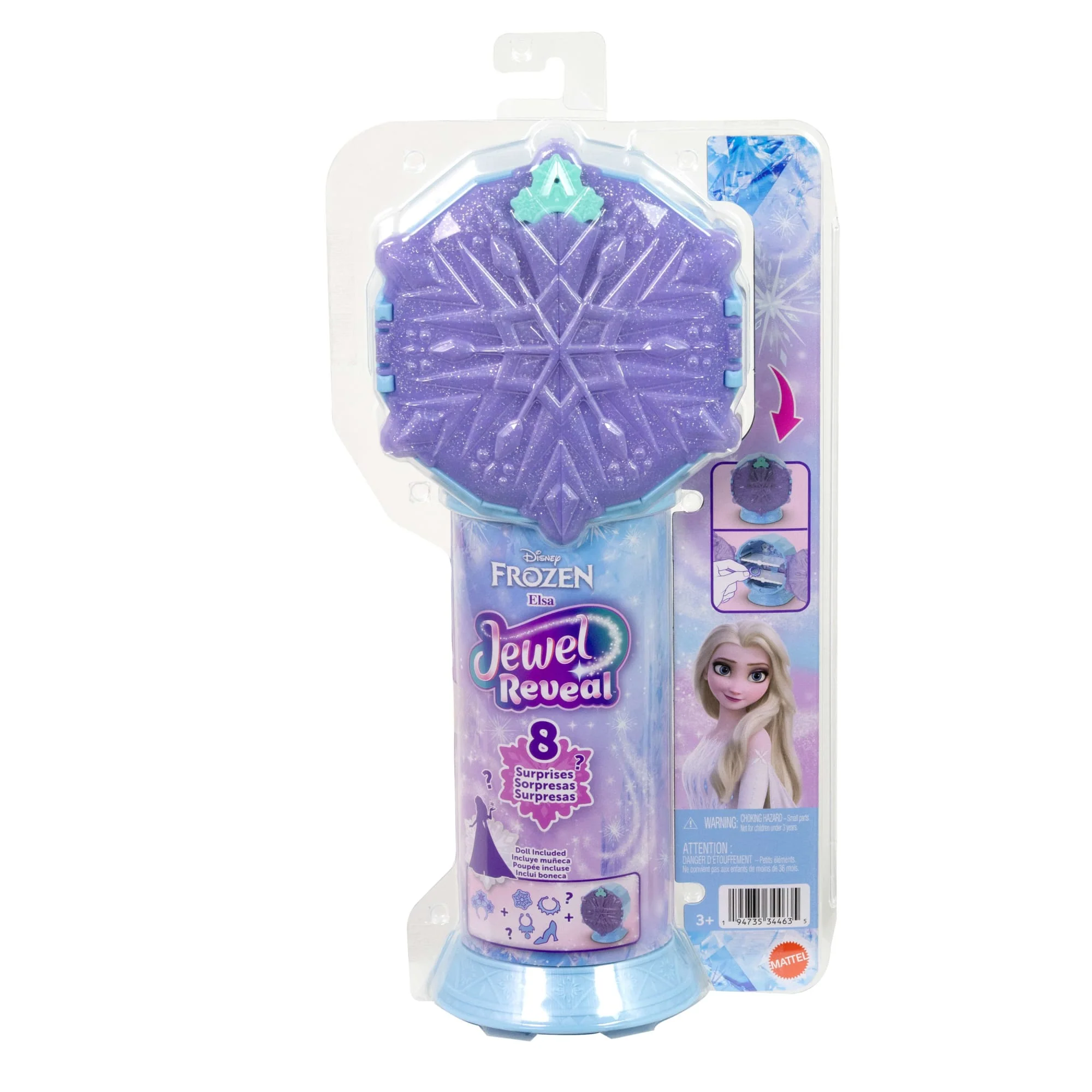 Disney La Reine des Neiges Poupée Elsa Jewel Reveal - Image 6