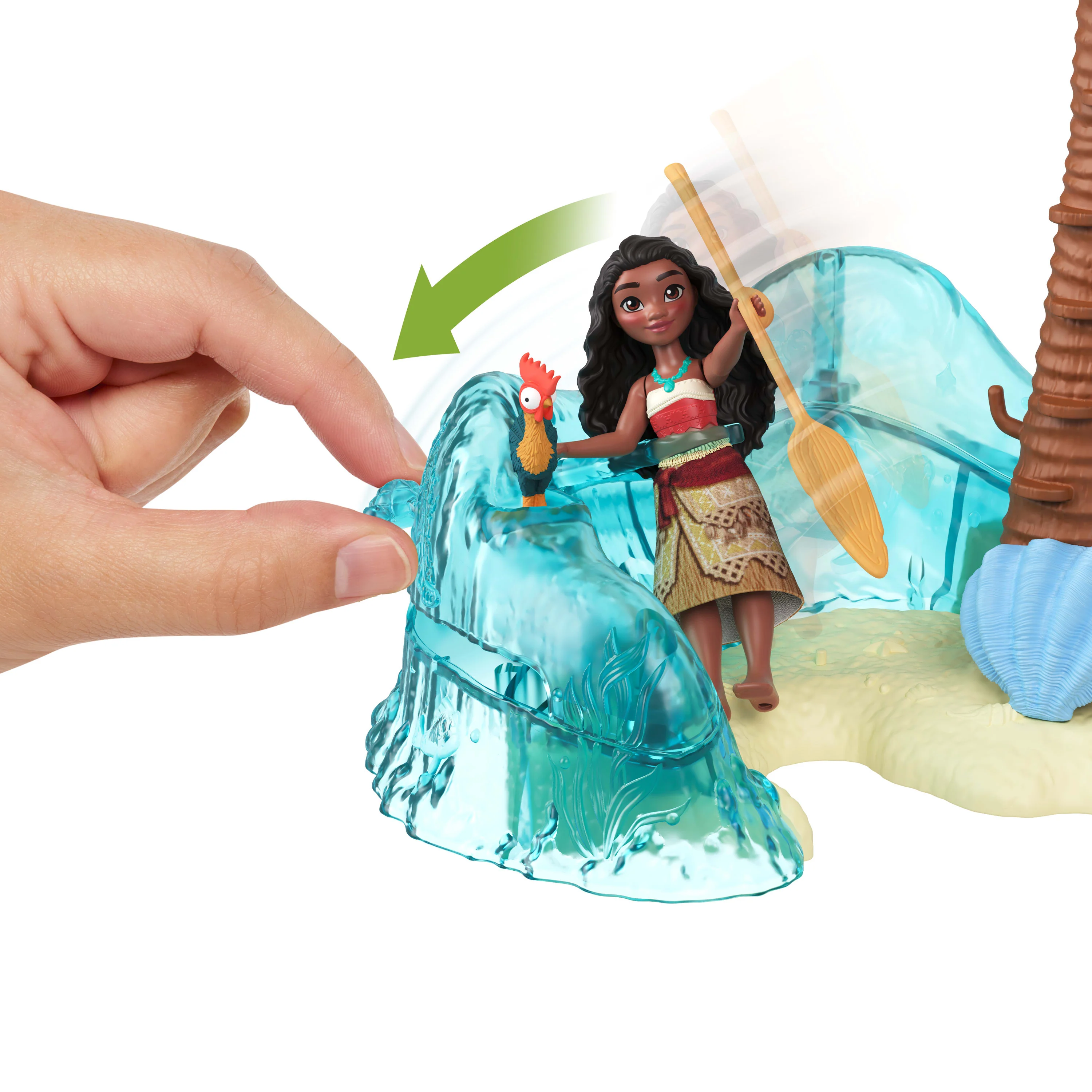 Disney Moana 2 Toys, Moana's Island Adventure Playset With 2 Small Dolls, 2 Friends & 8 Accessories - Image 2