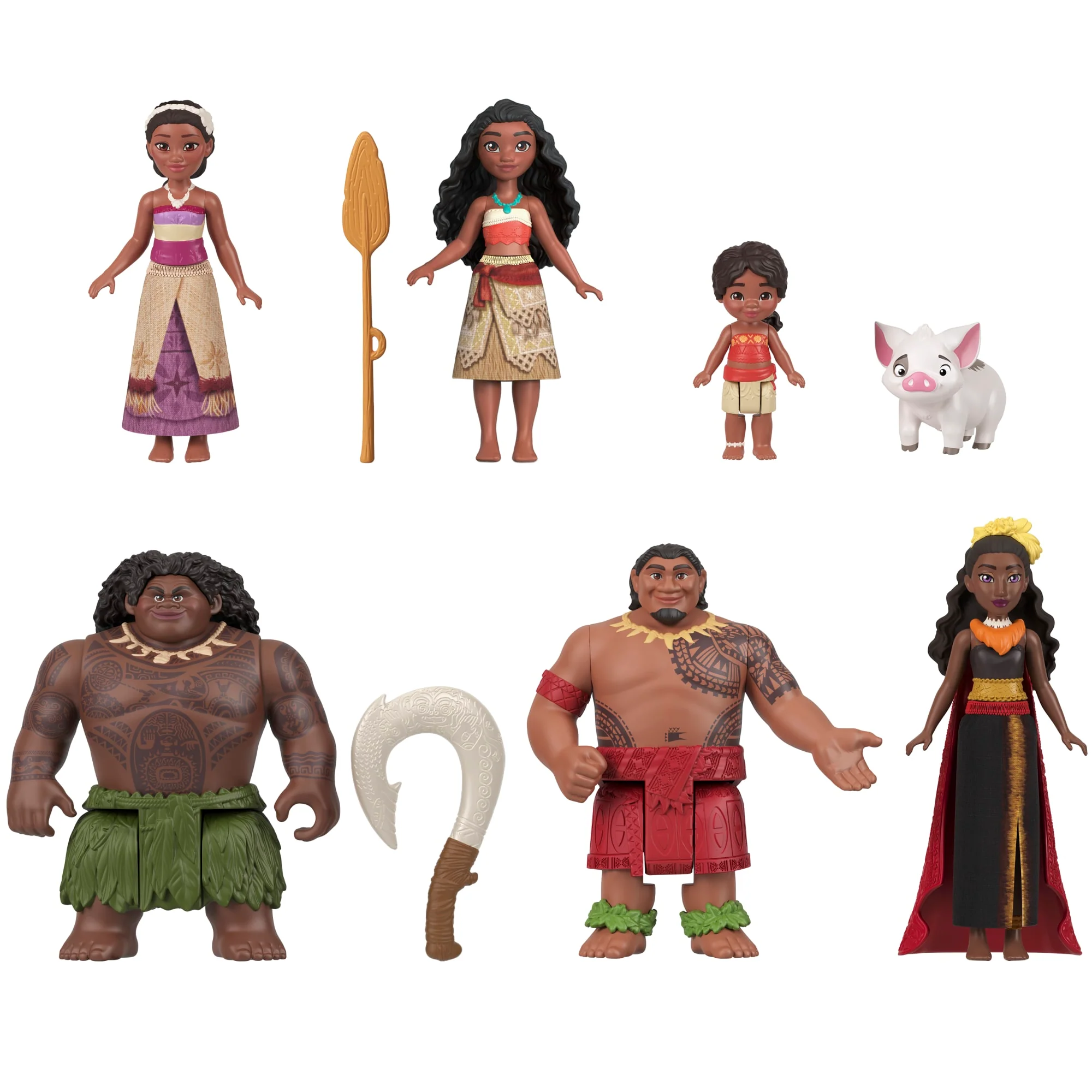 Disney Moana 2 Toys, Moana's Adventure Set With 6 Small Dolls & 2 Accessories - Image 3