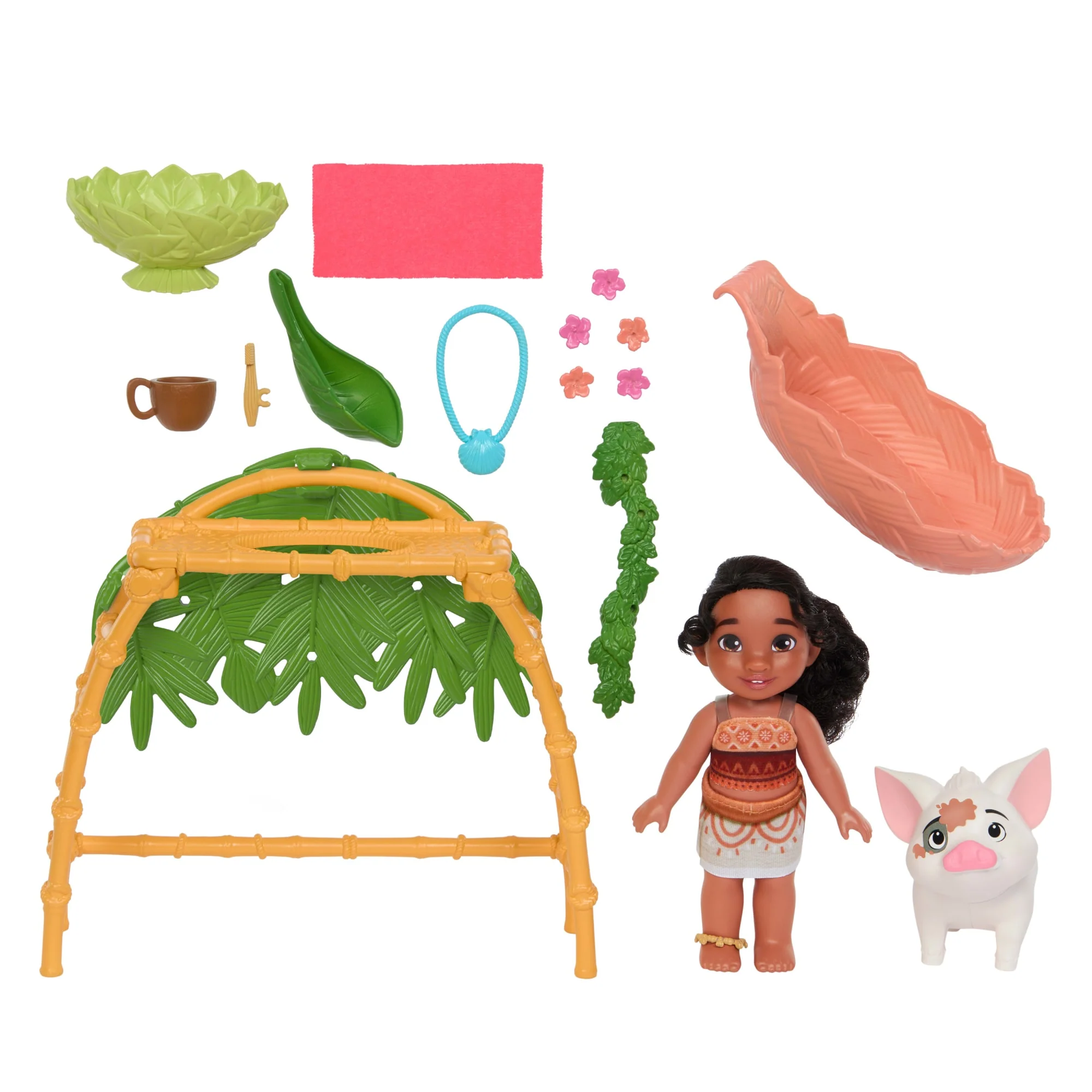 Disney Moana 2 Simea & Pua Bathtime Fun Playset, Fashion Doll & 10+ Accessories, Inspired By The Movie - Image 6
