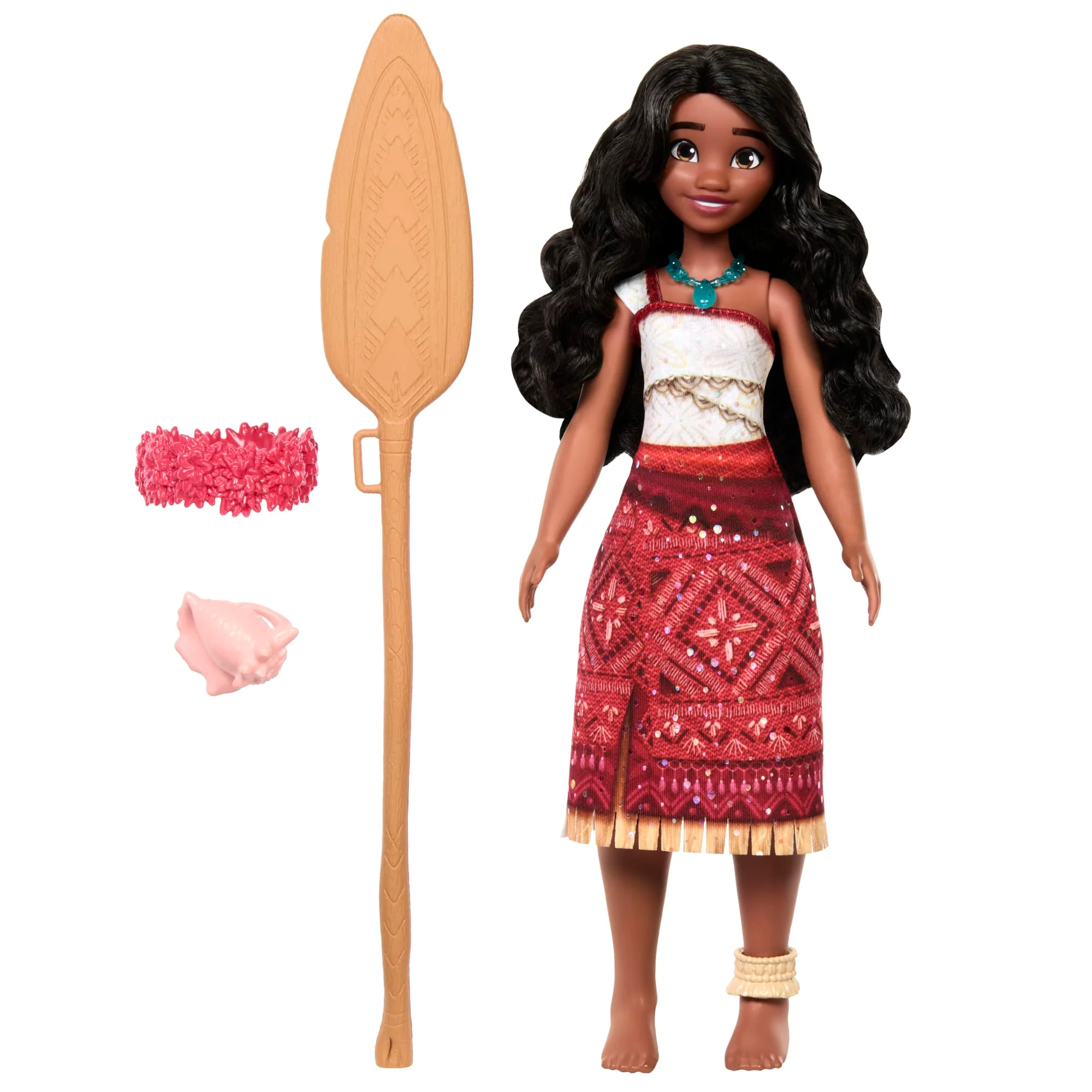 Disney Moana 2 Singing Adventure Moana Doll & Accessories, Sings “We’re Back” in English - Image 5