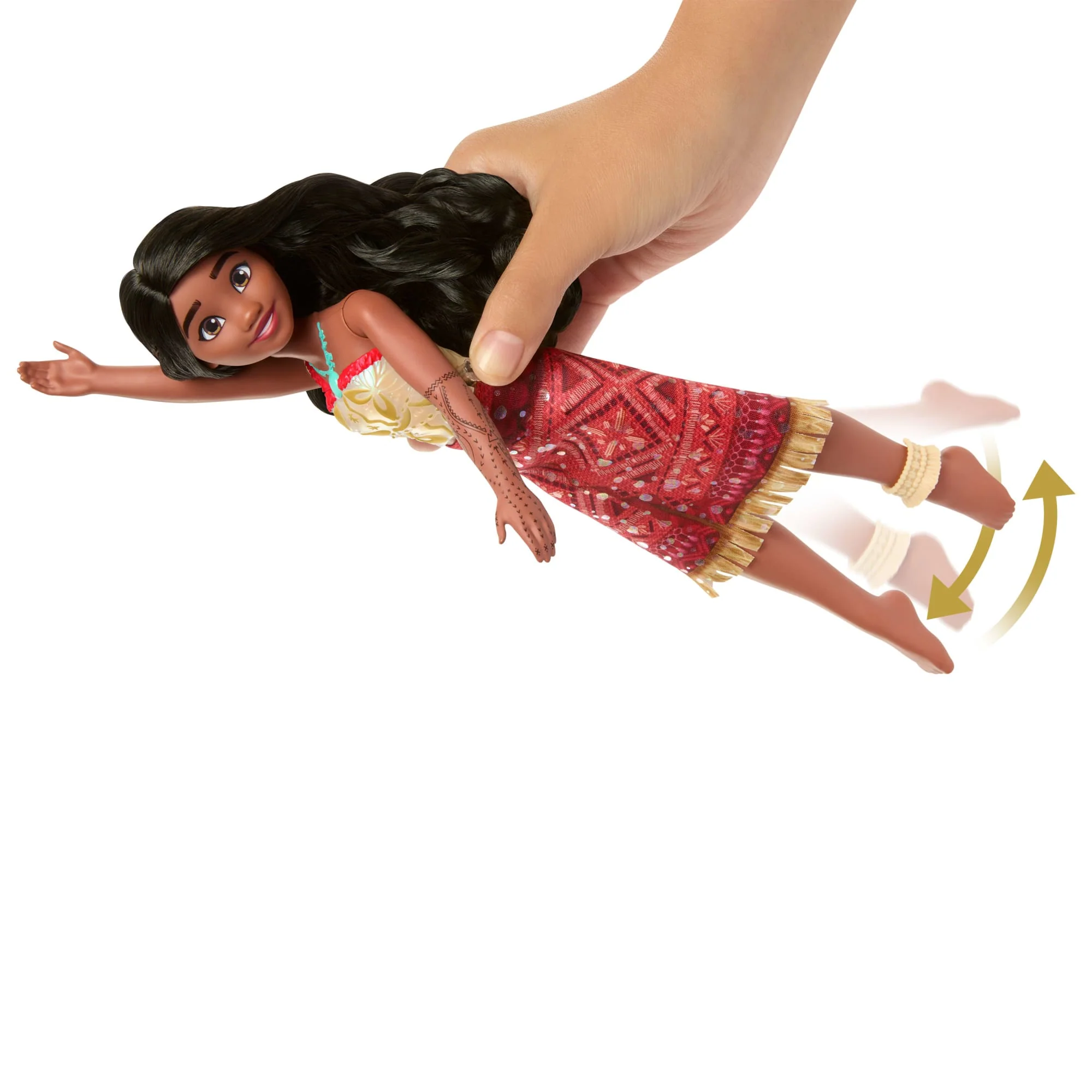 Disney Moana 2 Toys, Swimming Tautai Moana Fashion Doll With 2 Accessories & Color-Change Bodice - Image 3
