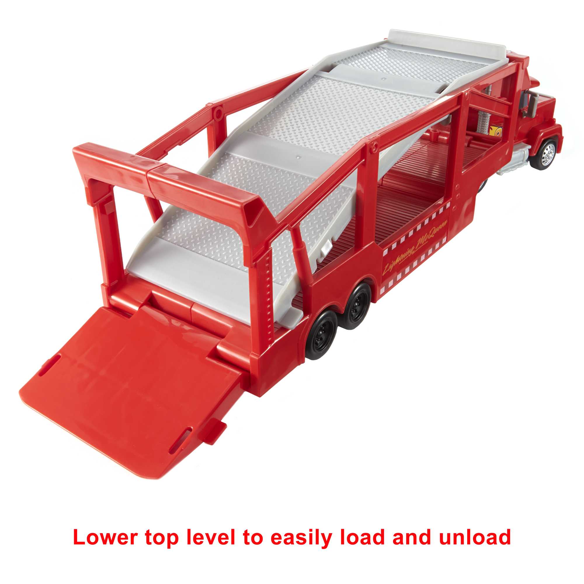 Disney And Pixar Cars Mack Hauler, 13-Inch Toy Transporter Truck With Ramp & Carry Storage For 12 Vehicles, Gift For Kids Ages 4 Years Old & Up - Image 5