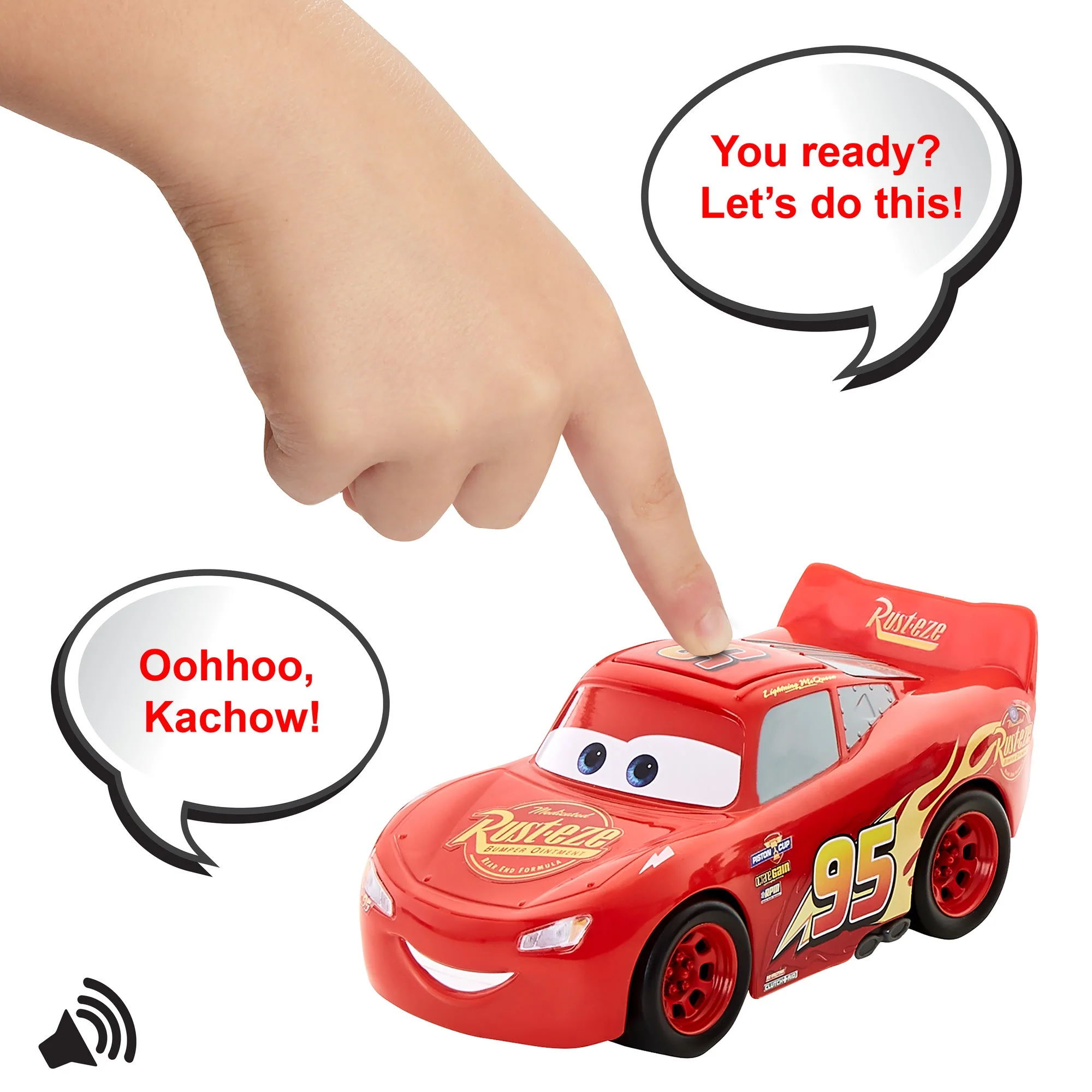 Disney And Pixar Cars Track Talkers Toy Vehicles, Lightning Mcqueen Talking Car, 5.5-Inch Character Collectible - Image 2