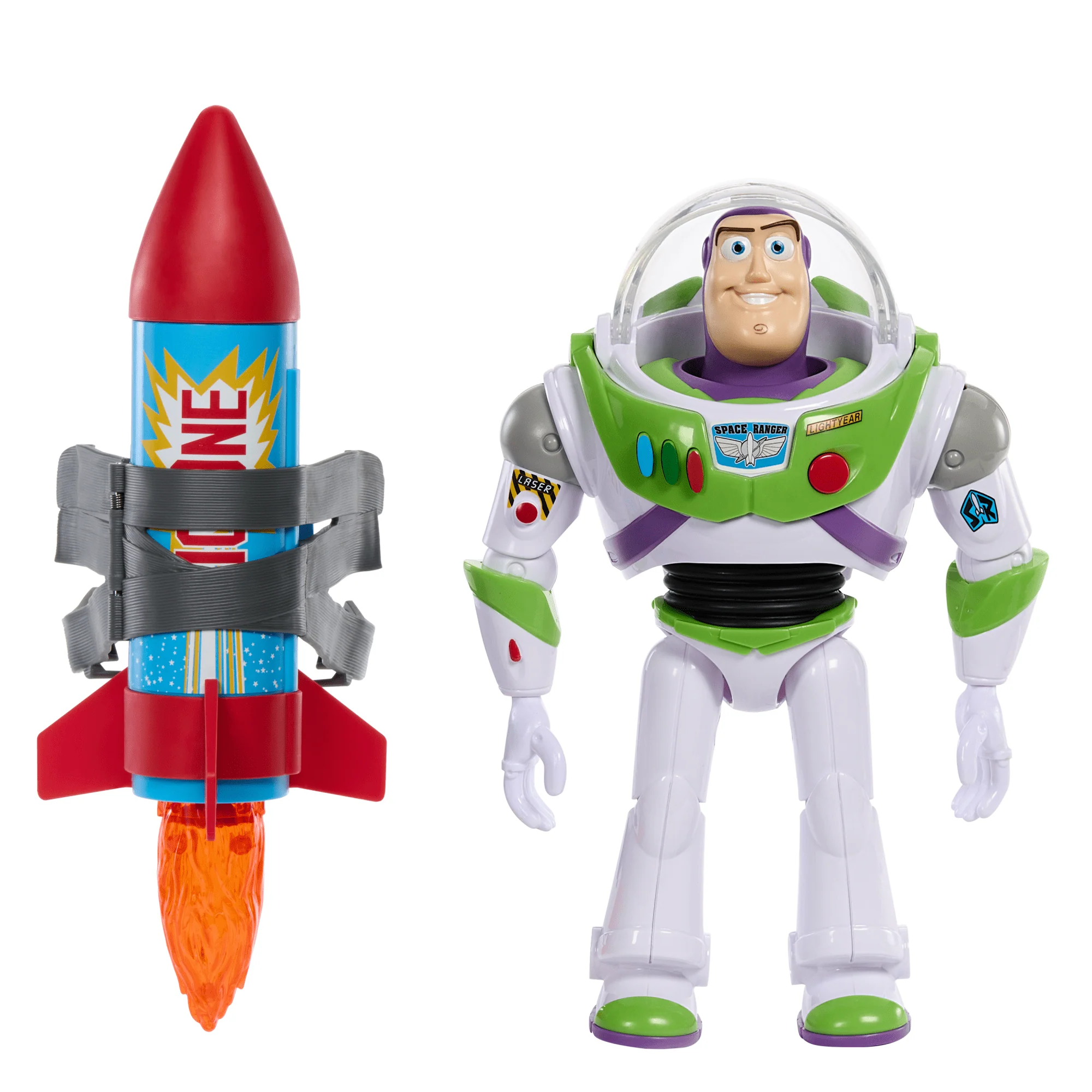 Disney Pixar Toy Story Figura de Ação Buzz com Foguete 12" - Image 3