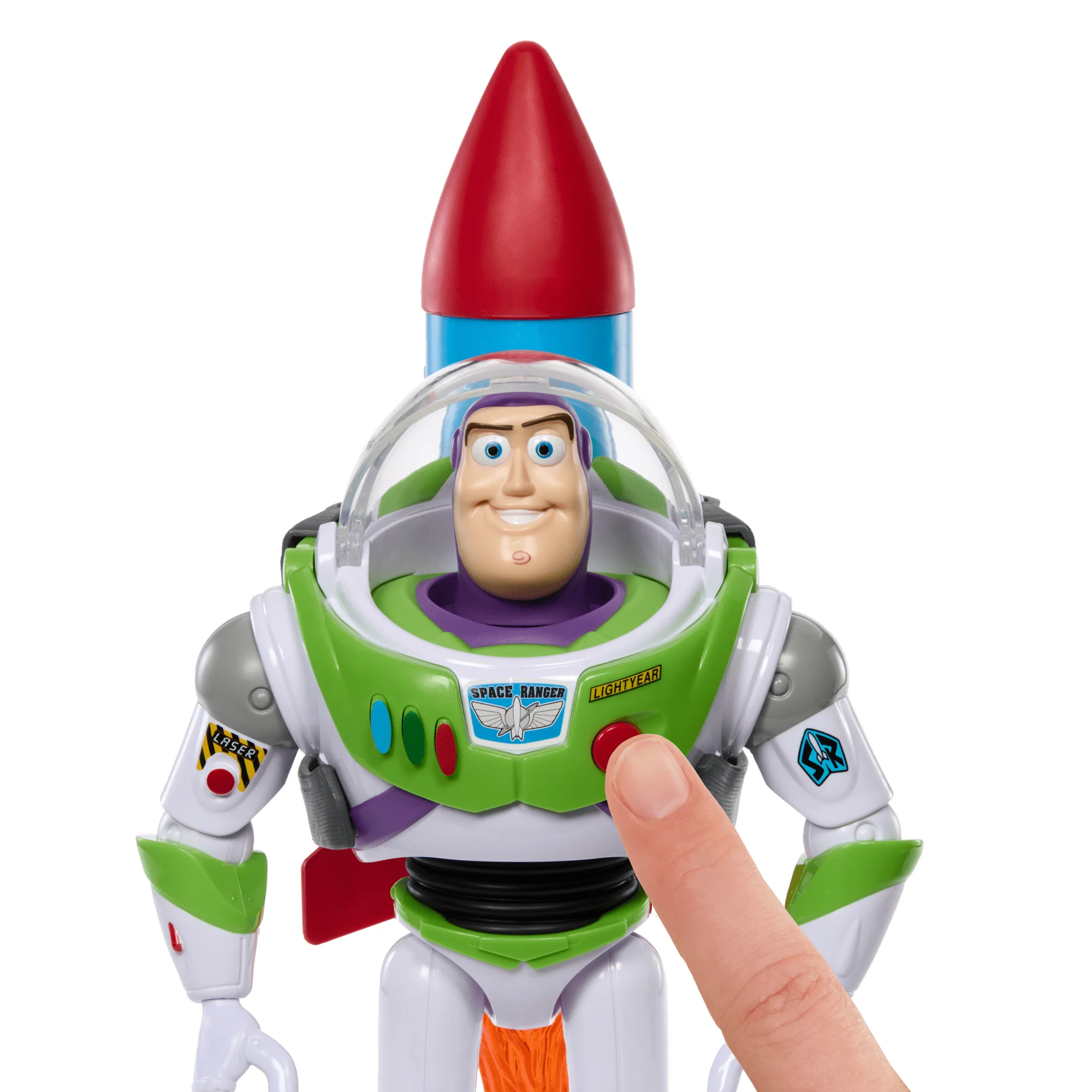 Disney Pixar Toy Story Figura de Acción Buzz con Cohete 12" - Image 3