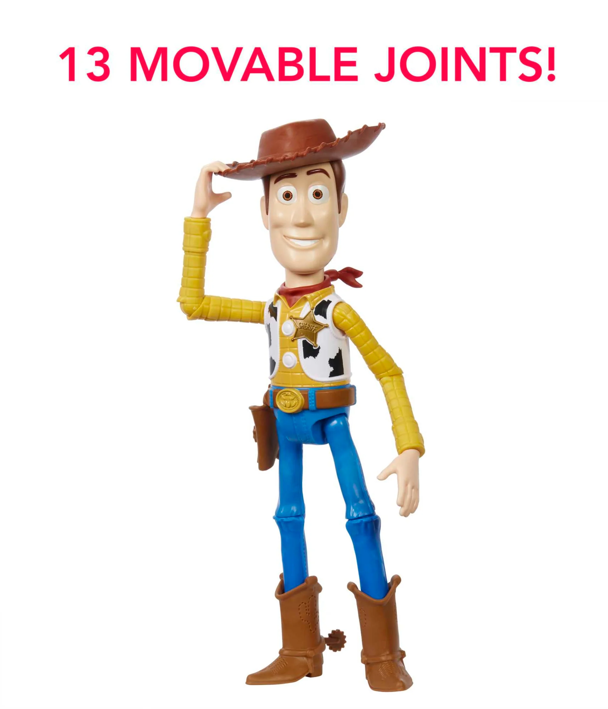 Disney And Pixar Toy Story Large Woody Action Figure, Collectible Toy in 12-Inch Scale - Image 3